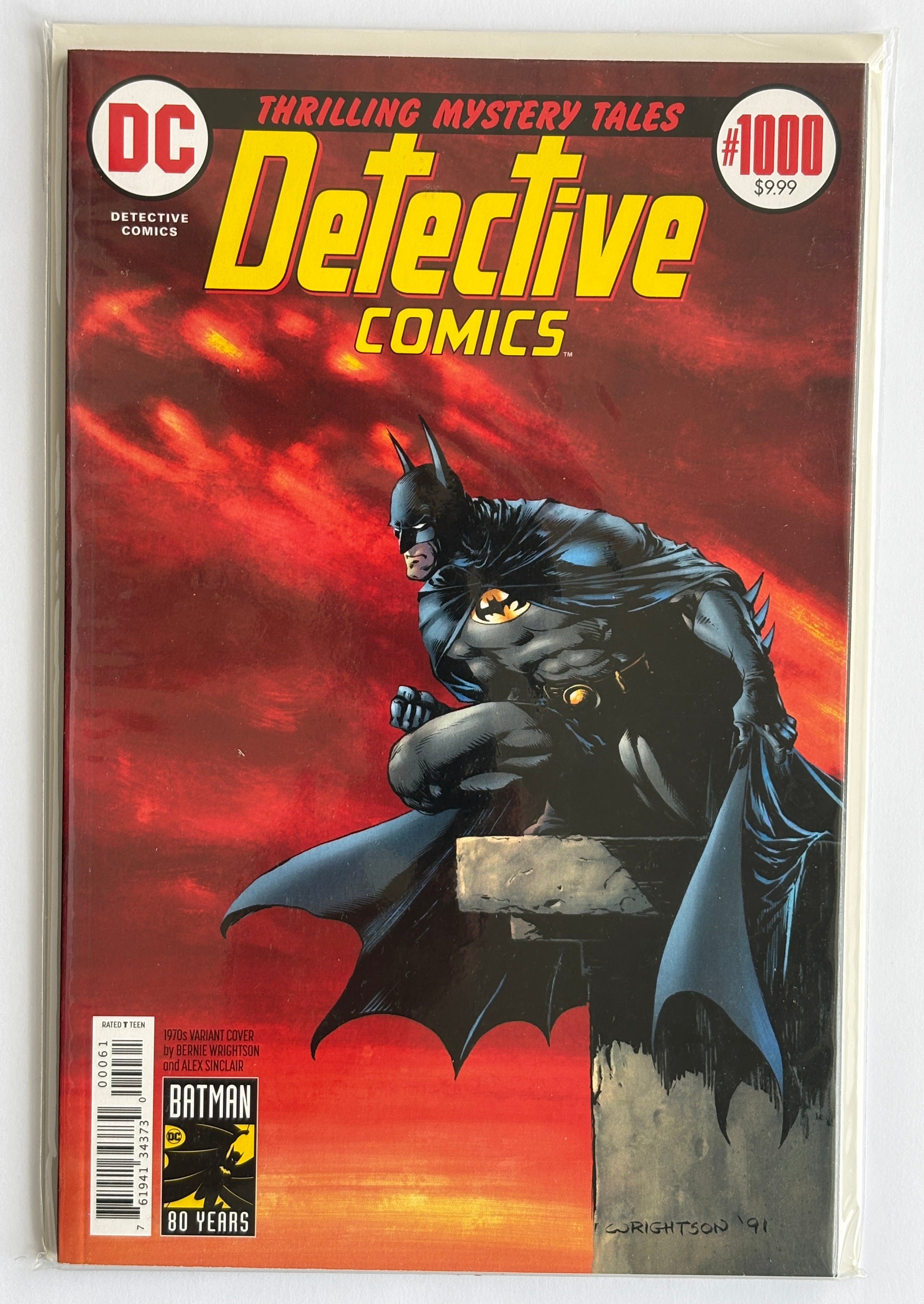 Detective Comics #1000 - 1970's Wrightson & Sinclair Variant Cover 2019