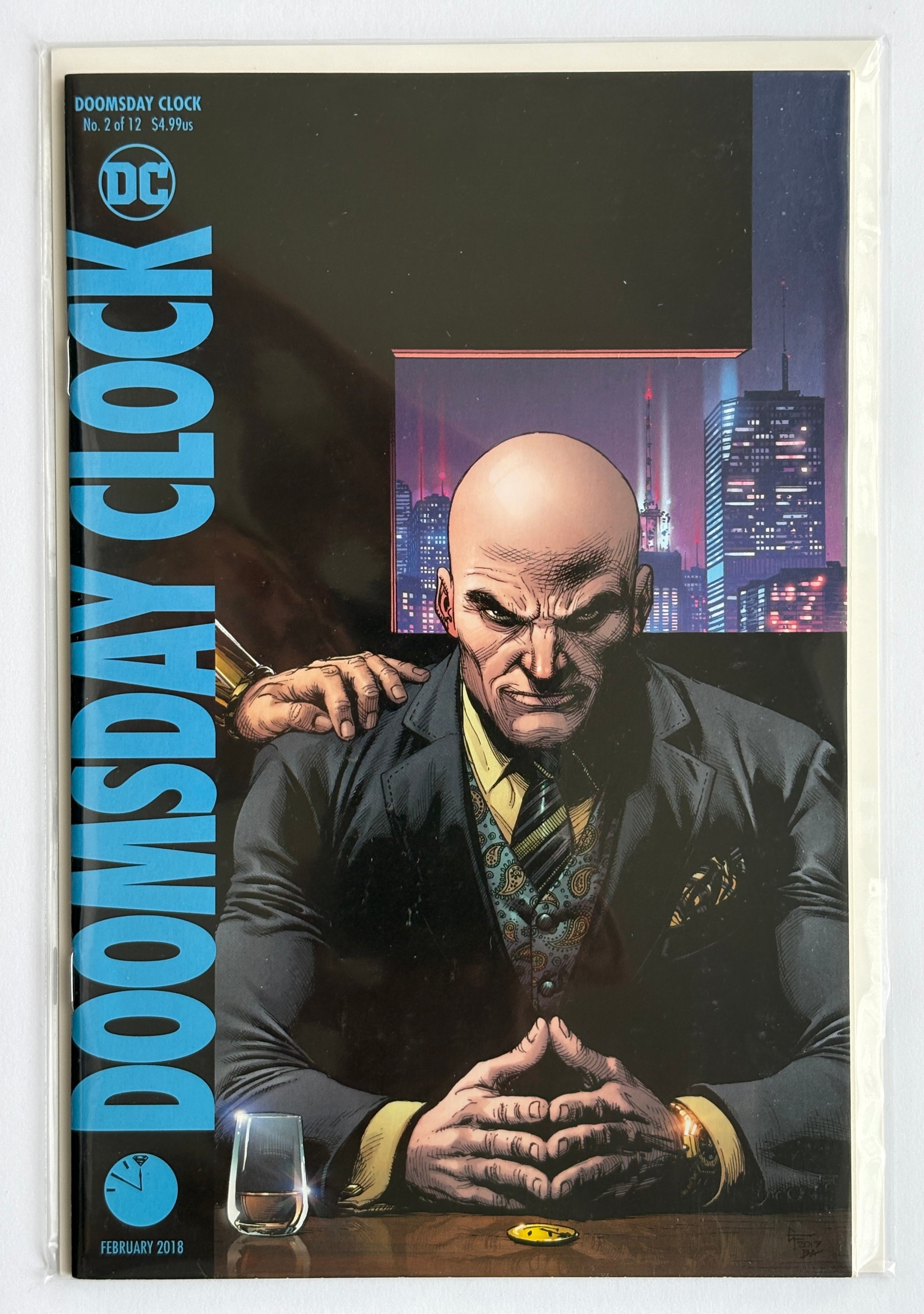 Doomsday Clock #2 - 1st Printing Cover B - DC Comics February 2018 VF+ 8.5