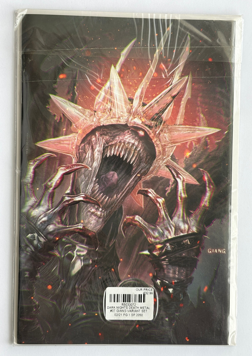 Dark Nights: Death Metal #7 John Giang Virgin & Trade Dress Set DC March 2021