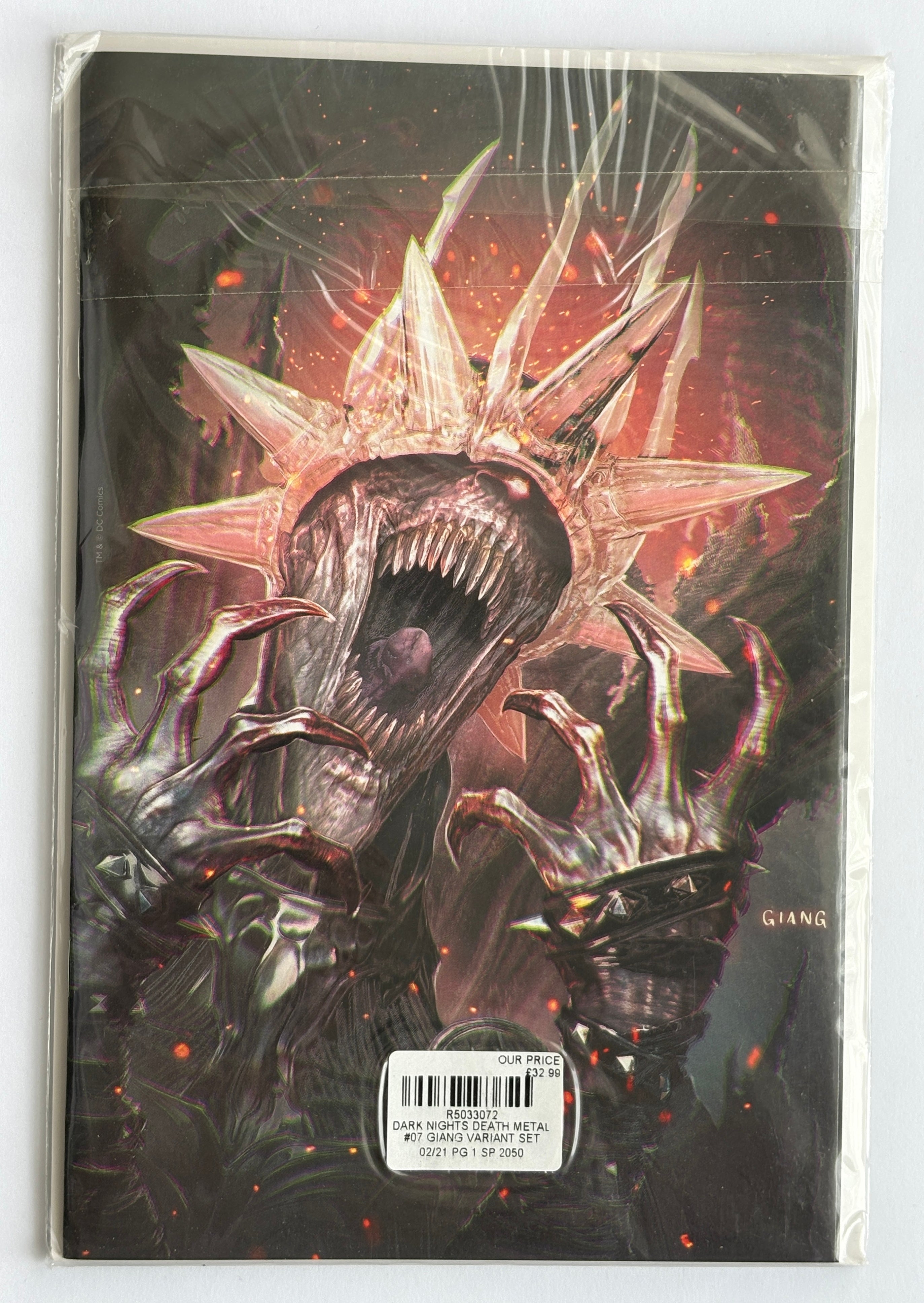 Dark Nights: Death Metal #7 John Giang Virgin & Trade Dress Set DC March 2021