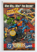 DC Versus Marvel Comics Free Preview Comic with Trading Cards 1996 VF- 7.5