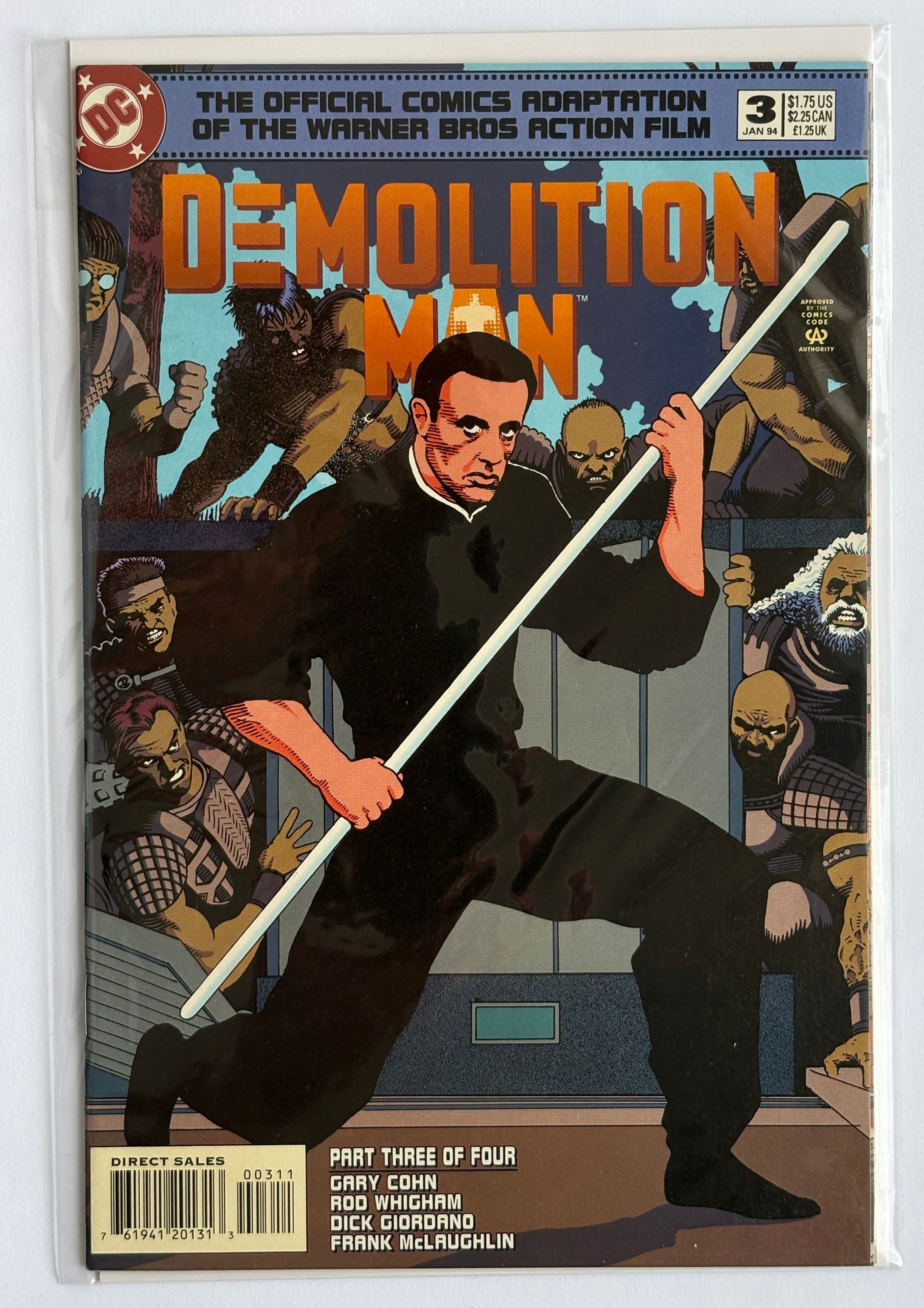 Demolition Man #3 (3 of 4) DC Comics January 1994 VF 8.0