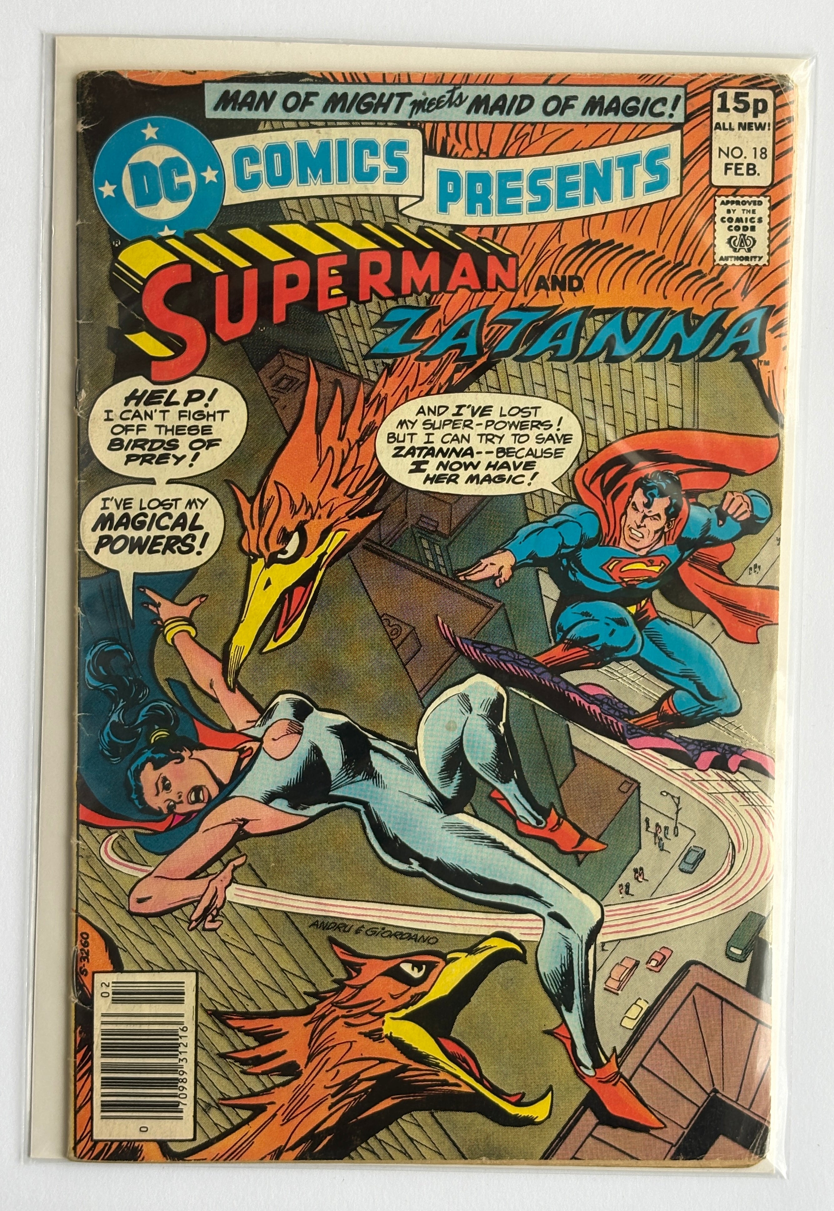 DC Comics Presents #18 Superman & Zatanna UK Variant February 1980 VG/FN 5.0