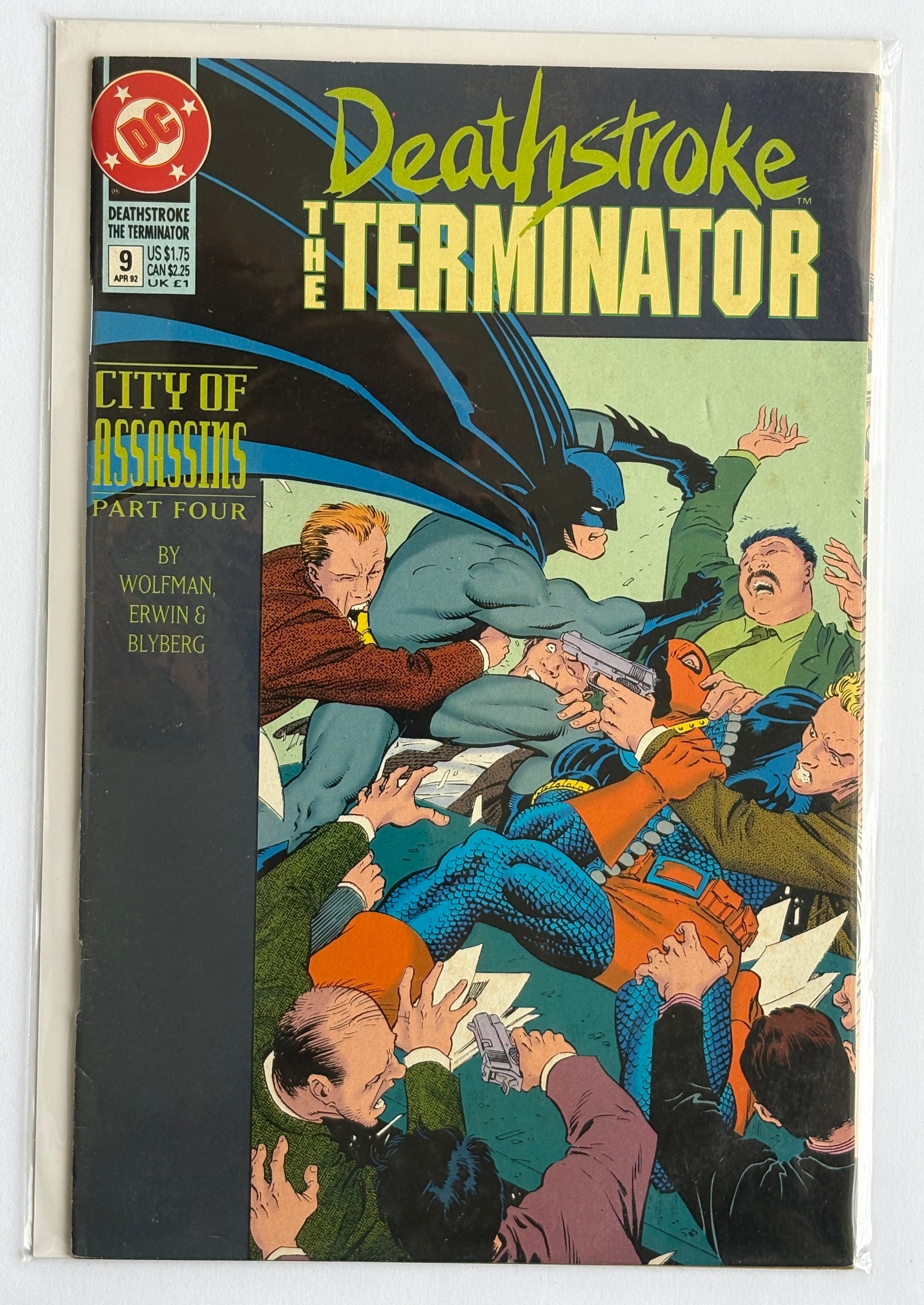 Deathstroke The Terminator #9 - DC Comics April 1992 VF- 7.5