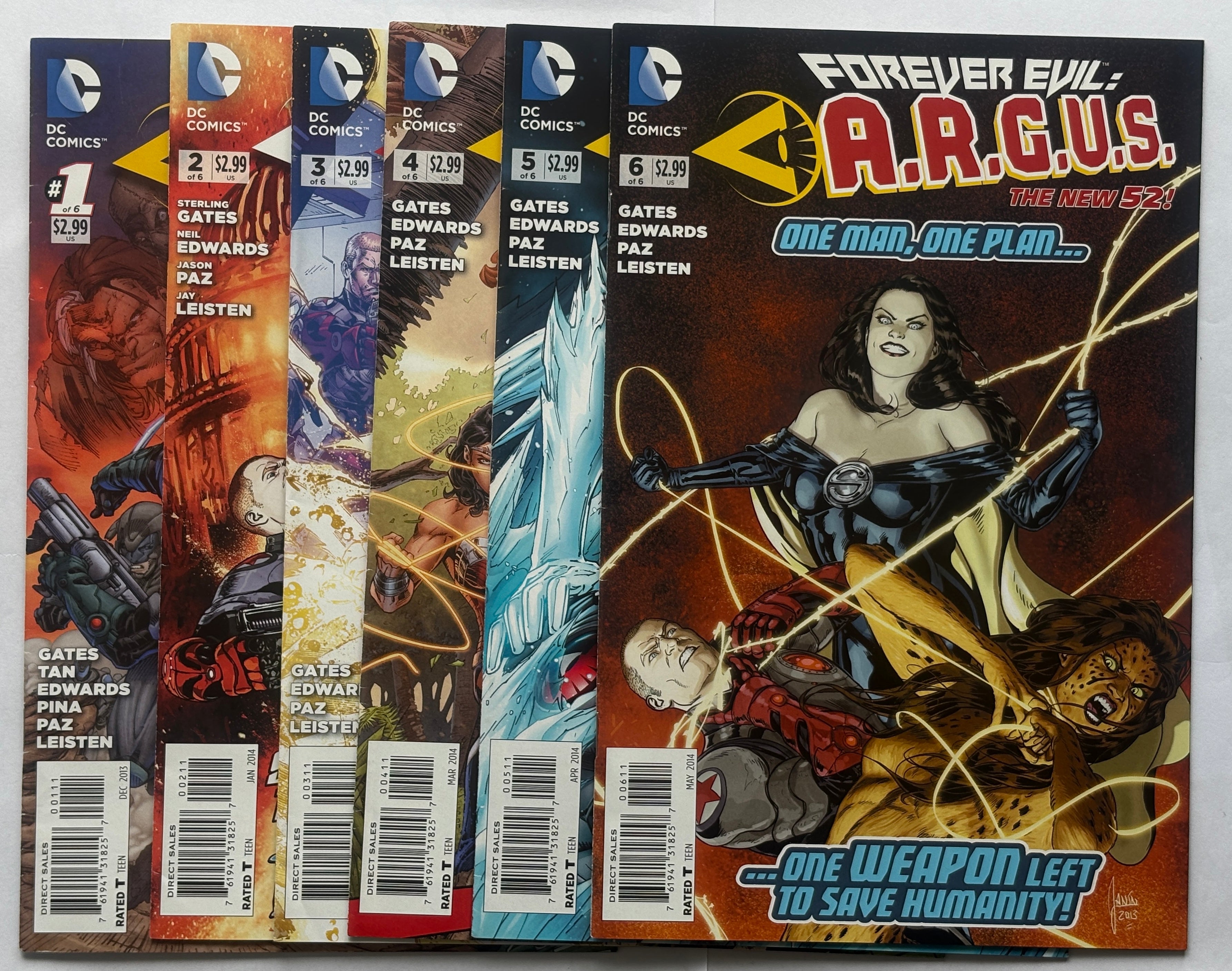 Forever Evil: A.R.G.U.S. #1 to 6 Complete Set - DC Comics 2013/14 F/VF 7.0