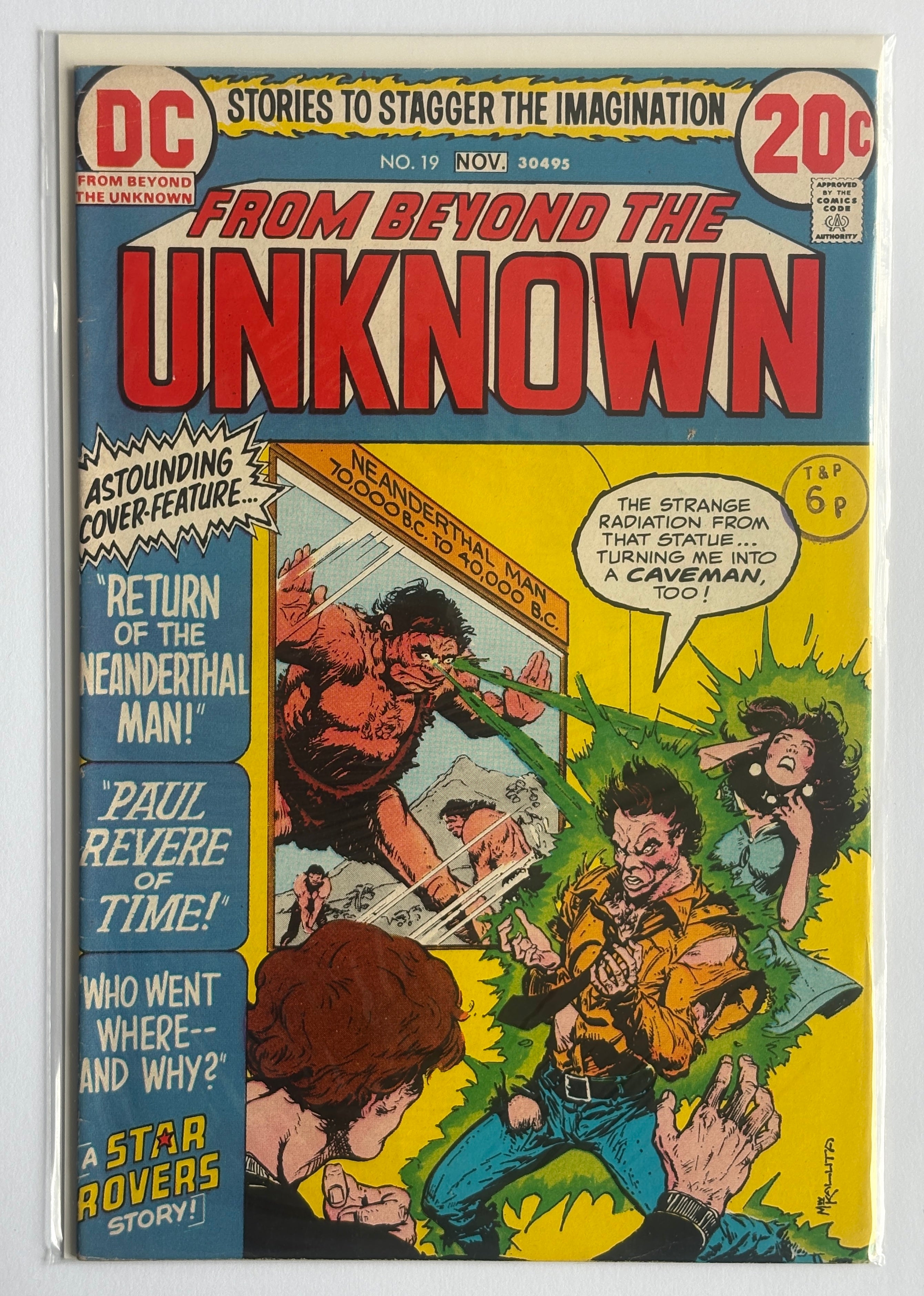 From Beyond the Unknown #19 - Star Rovers Continue - November 1972 FN+ 6.5