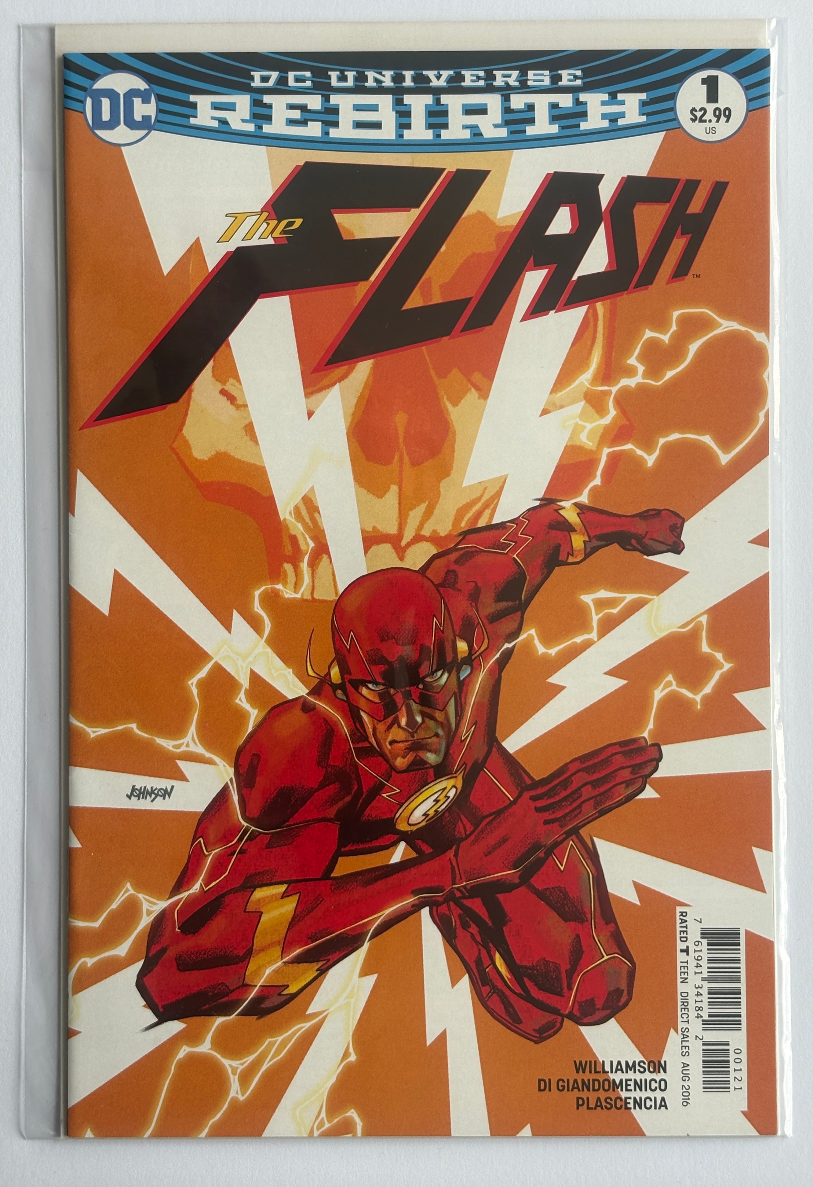 The Flash #1 DC Rebirth 1st Print Variant Cover DC Comics August 2016 VF+ 8.5