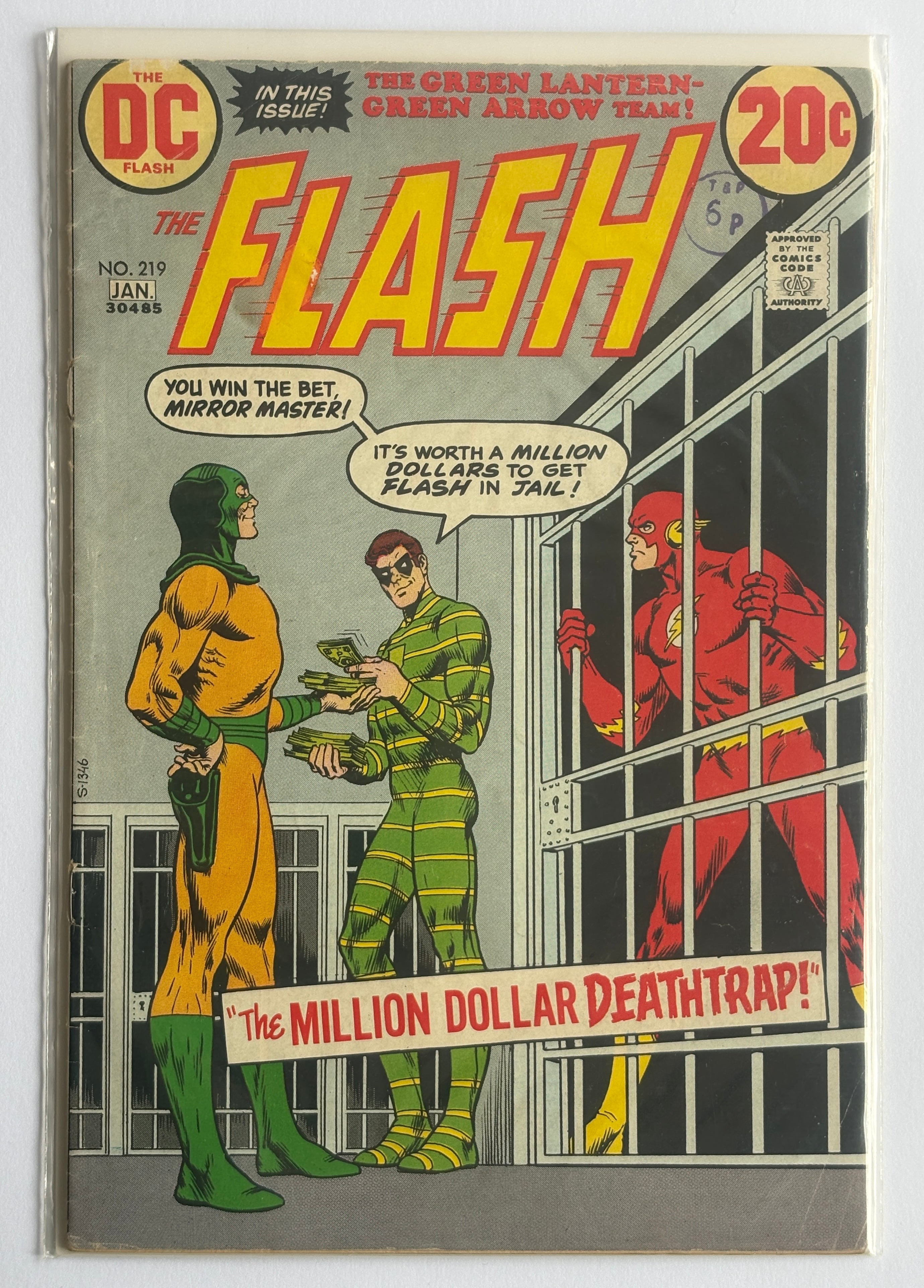 The Flash #219 -  DC Comics January 1973 VG- 3.5