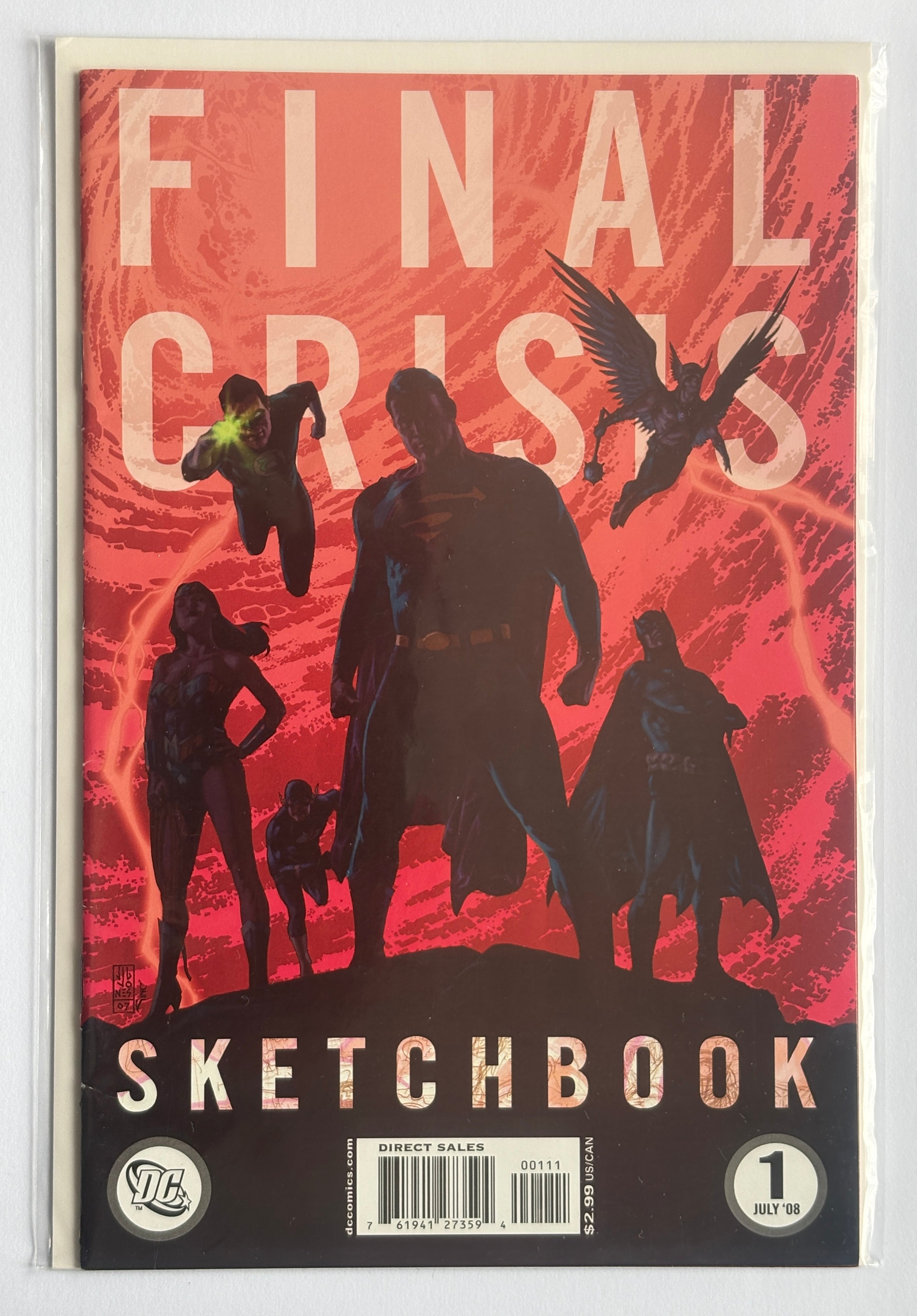Final Crisis Sketchbook #1 - 1st Printing - DC Comics 2008 F/VF 7.0