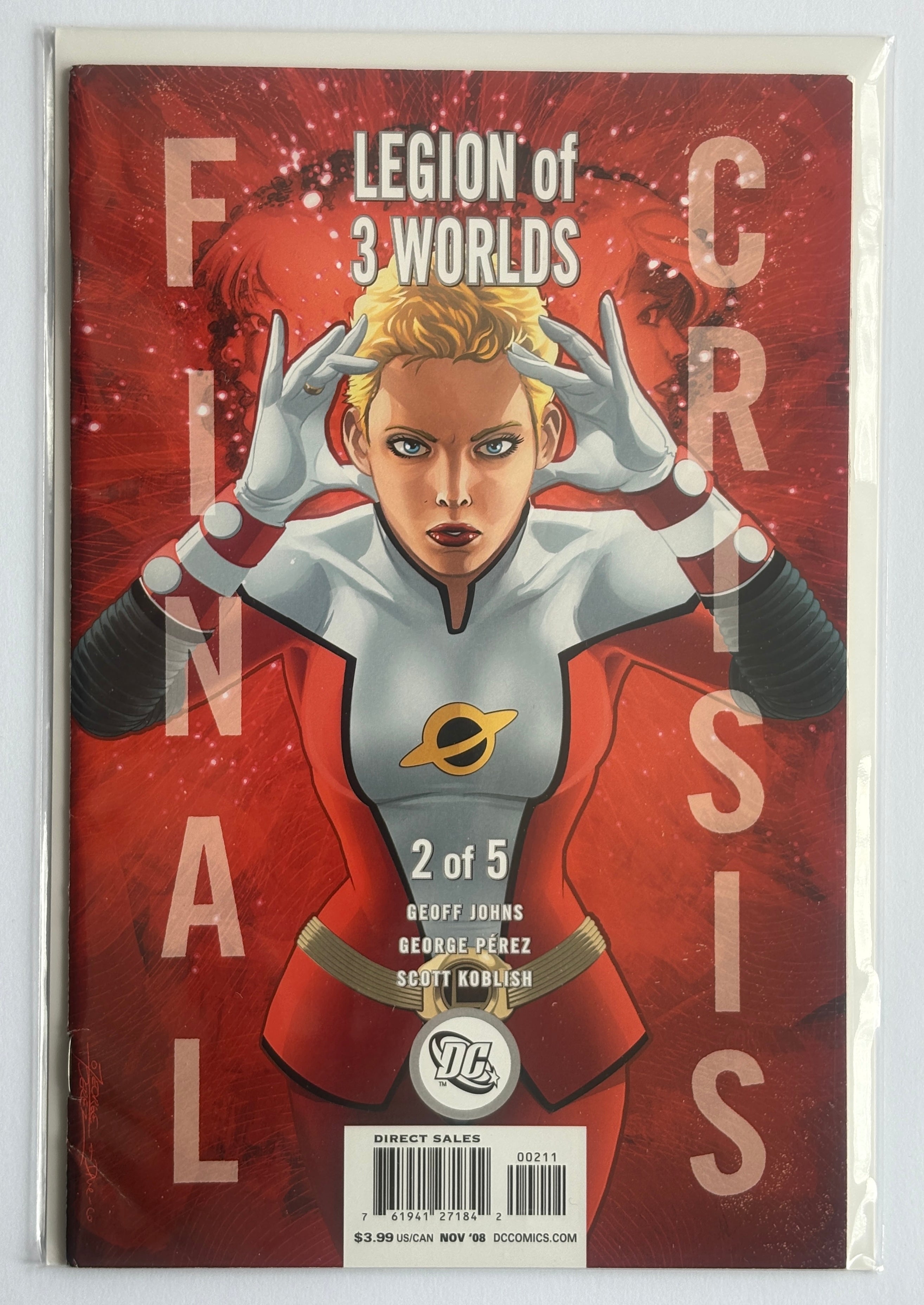Final Crisis Legion of 3 Worlds  #2 - 1st Printing - DC November 2008 FN- 5.5