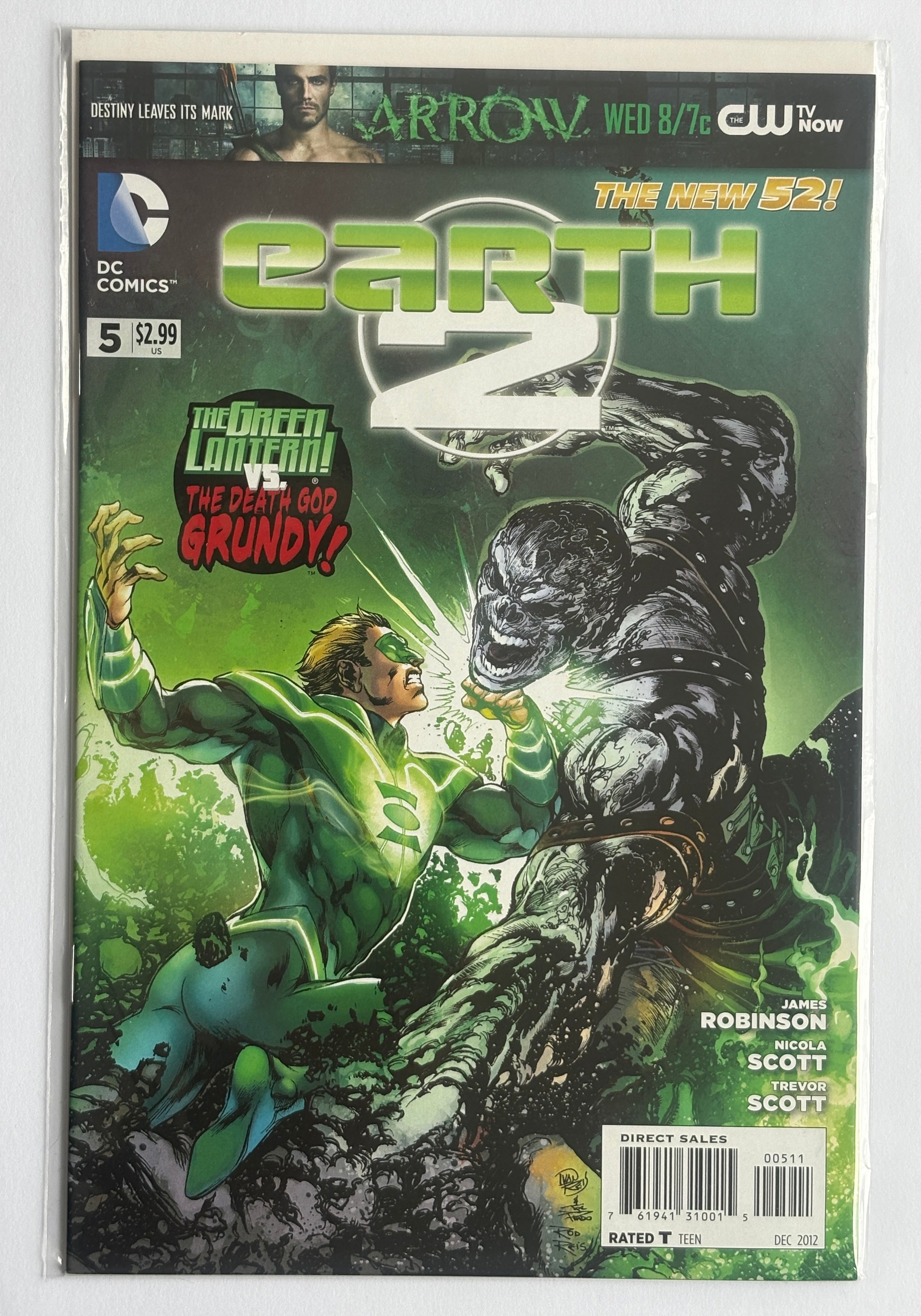 Earth 2 #5 - New 52 - 1st Printing - DC Comics - December 2012 VF- 7.5
