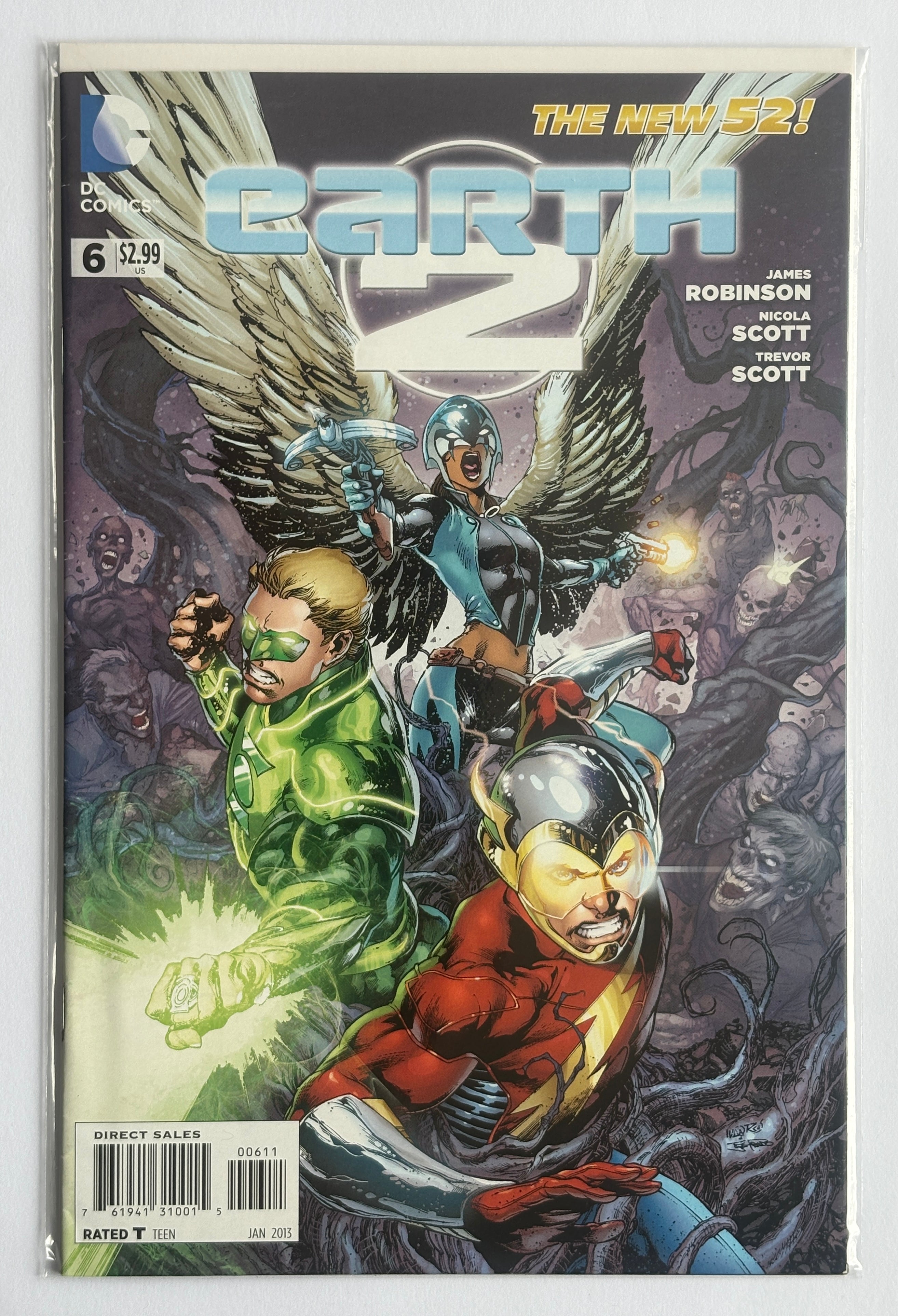 Earth 2 #6 - New 52 - 1st Printing - DC Comics January 2013 VF- 7.5