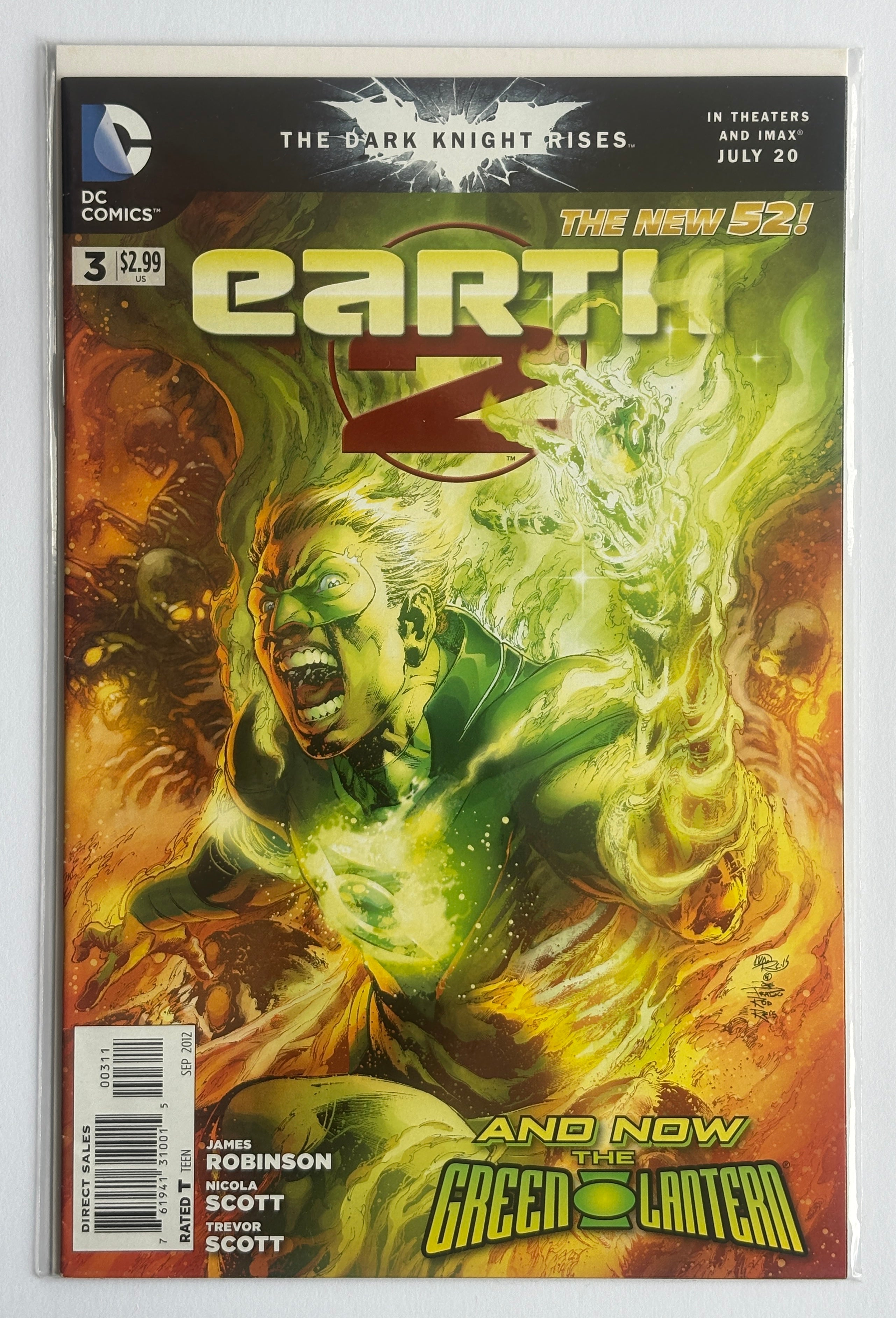 Earth 2 #3 - New 52 - 1st Printing - DC Comics - September 2012 F/VF 7.0