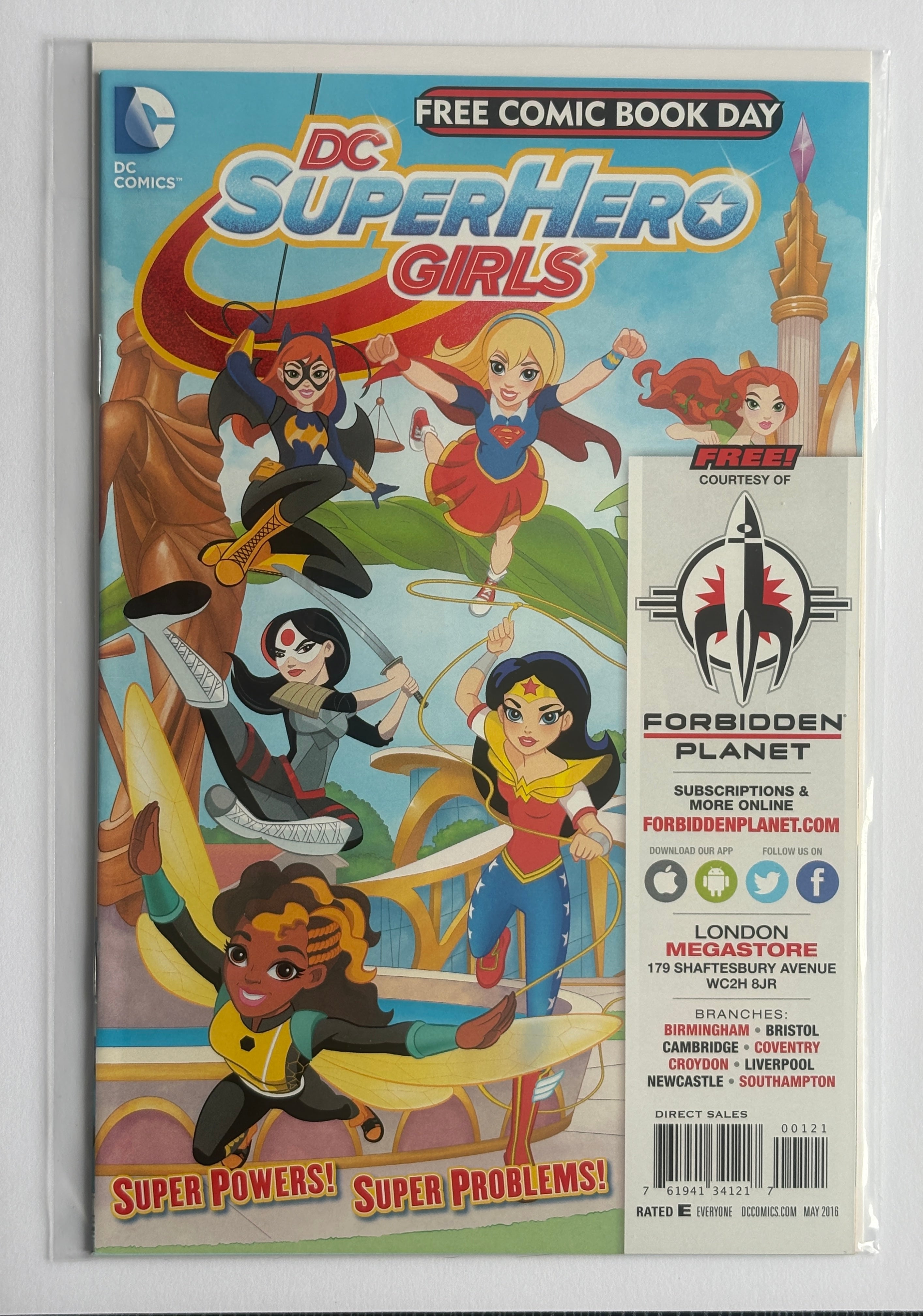 DC SuperHero Girls Special Edition FCBD Forbidden Planet 2016 VF/NM 9.0