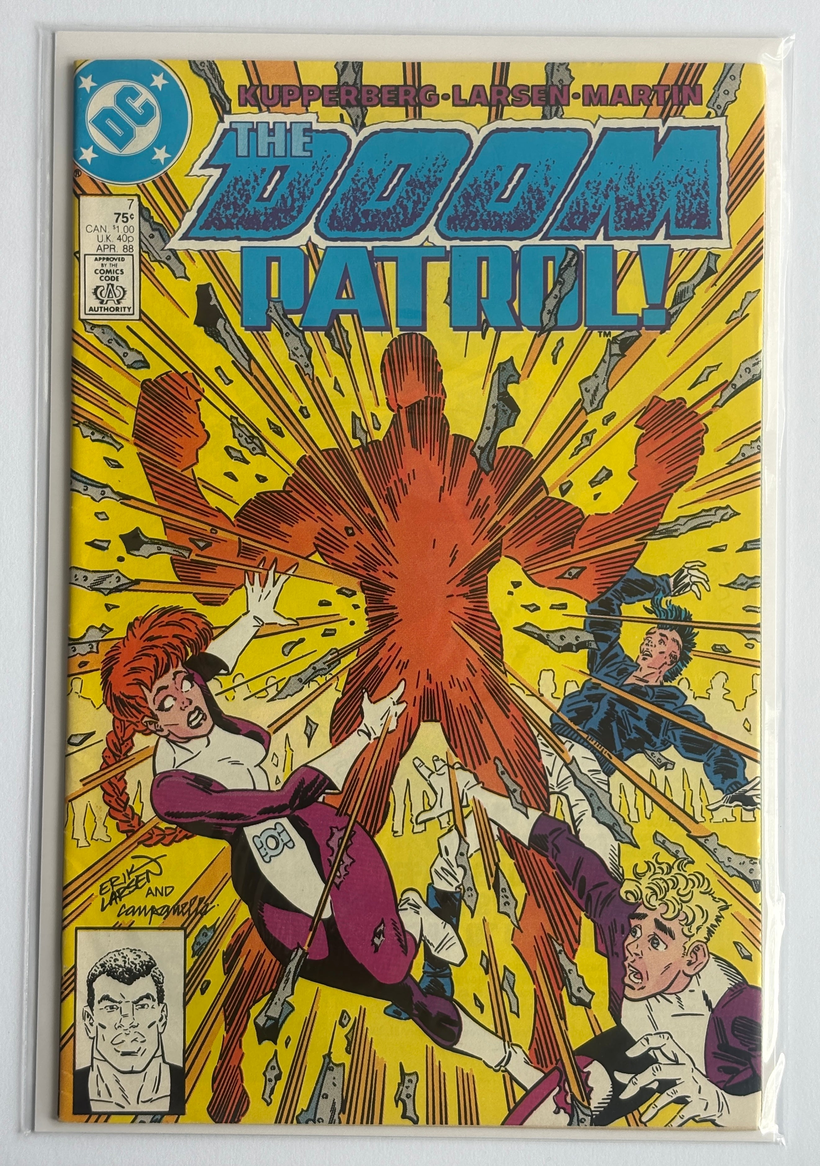 The Doom Patrol #7 -  DC Comics April 1988 FN- 5.5
