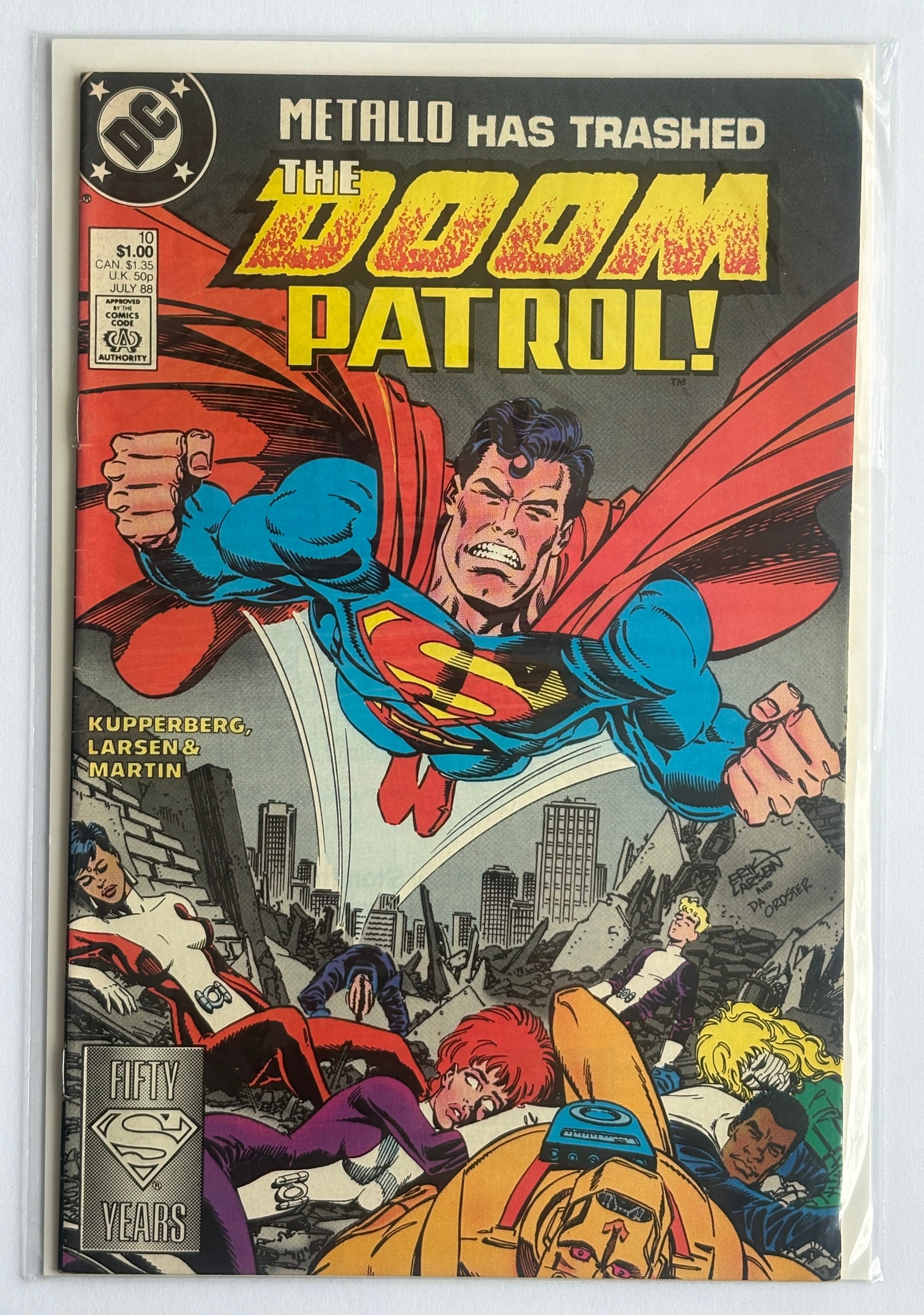 The Doom Patrol #10 -  DC Comics July 1988 FN+ 6.5