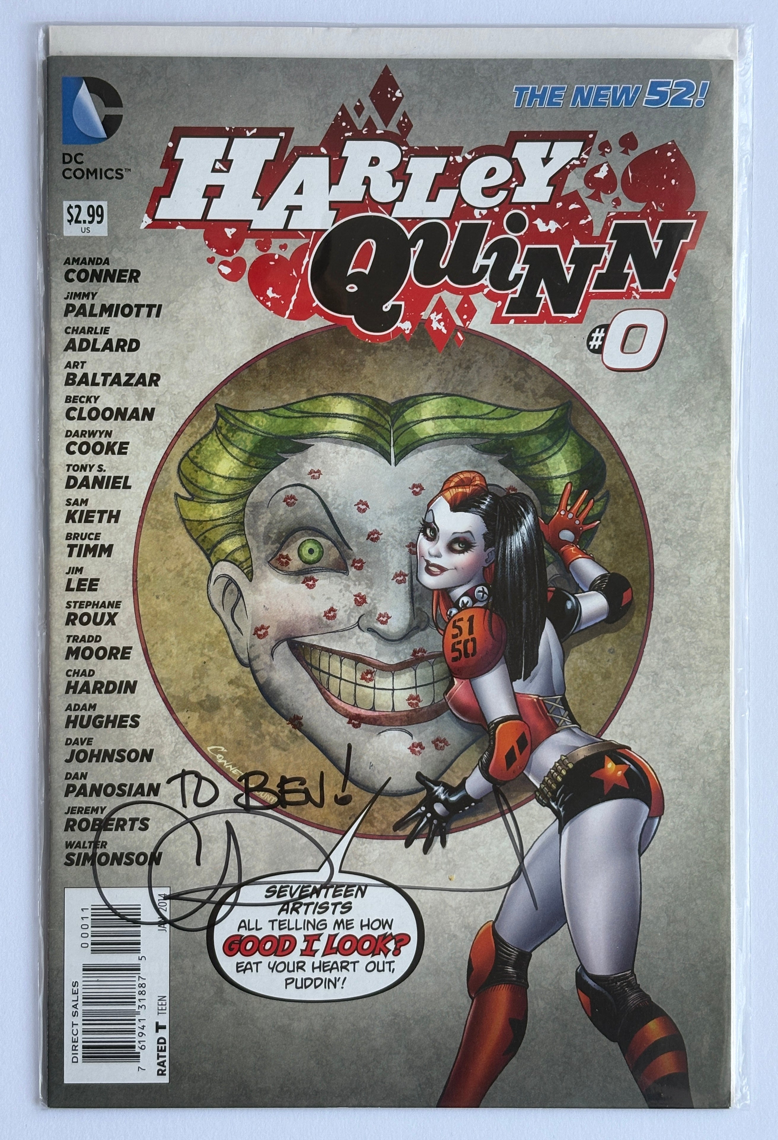 Harley Quinn #0 - The New 52 - Signed Charlie Adlard DC Comics 2013