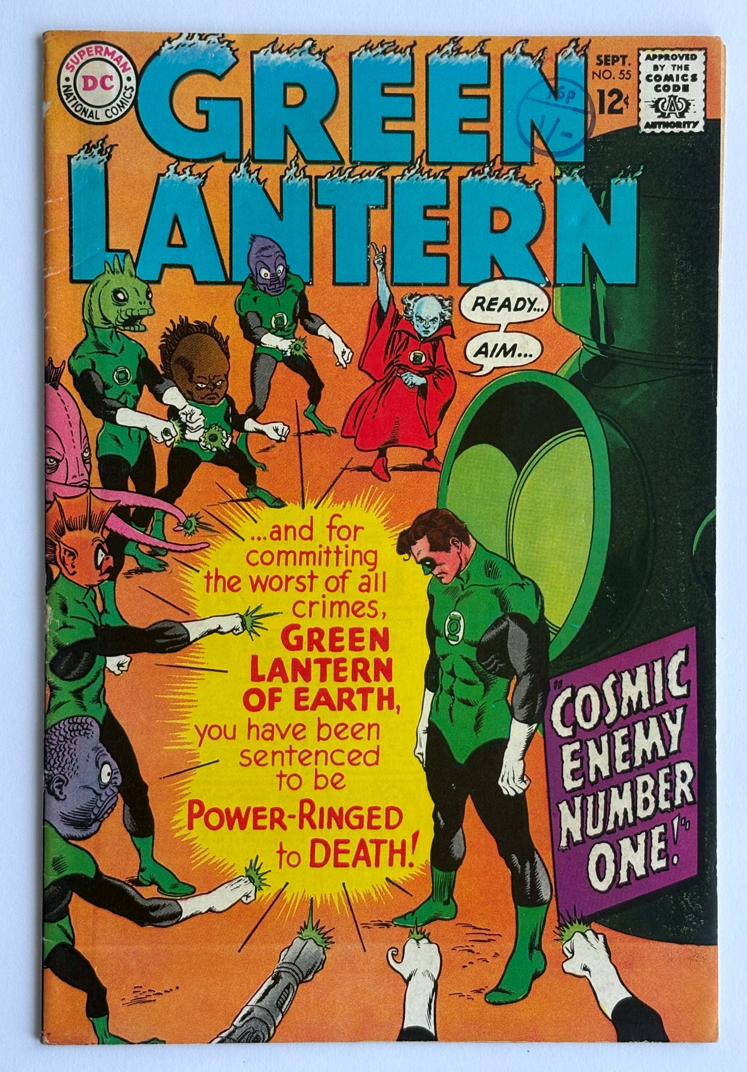 Green Lantern #55 - DC Comics September 1967 FN- 5.5