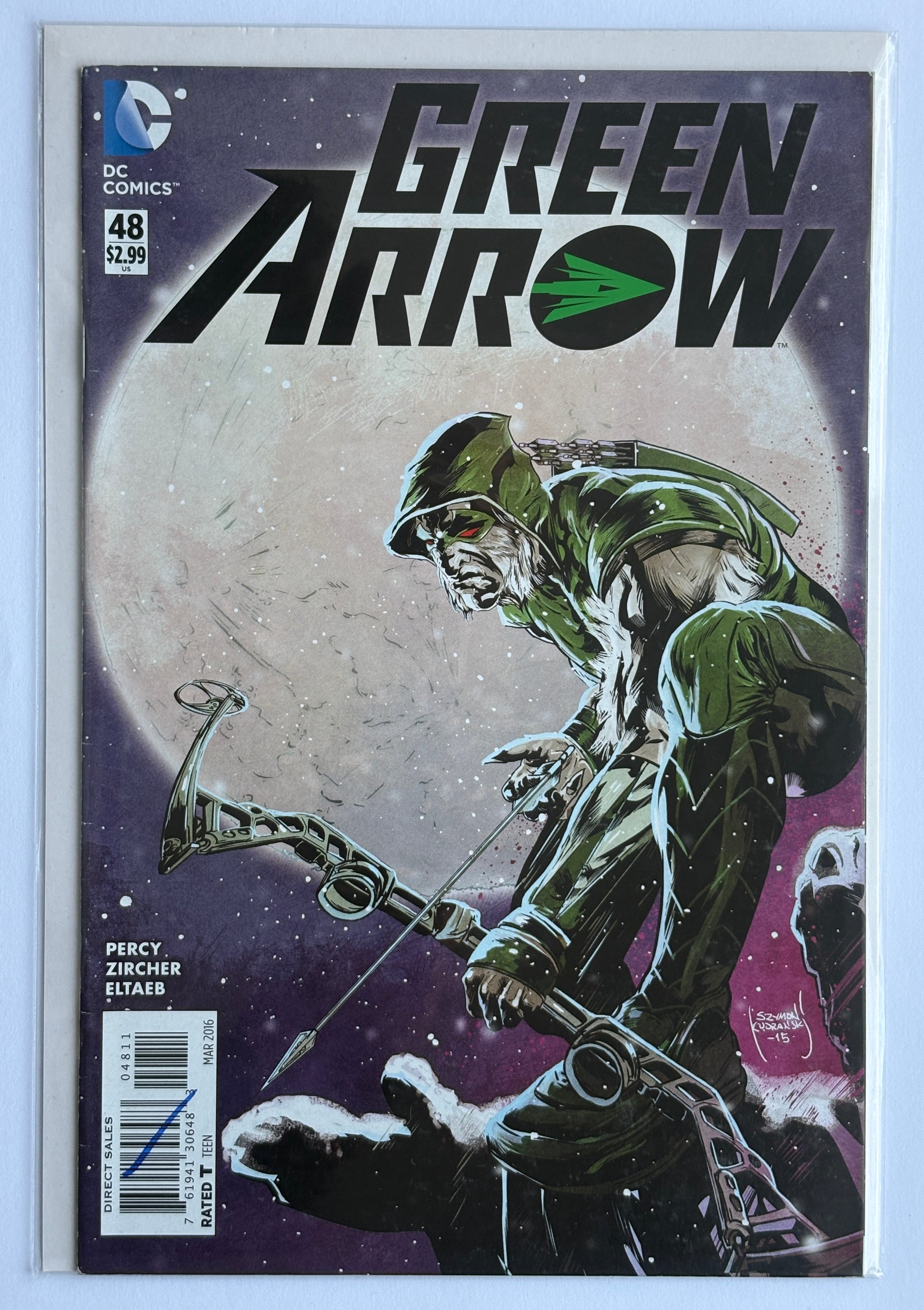 Green Arrow #48 - 1st Printing - DC Comics March 2016 FN+ 6.5