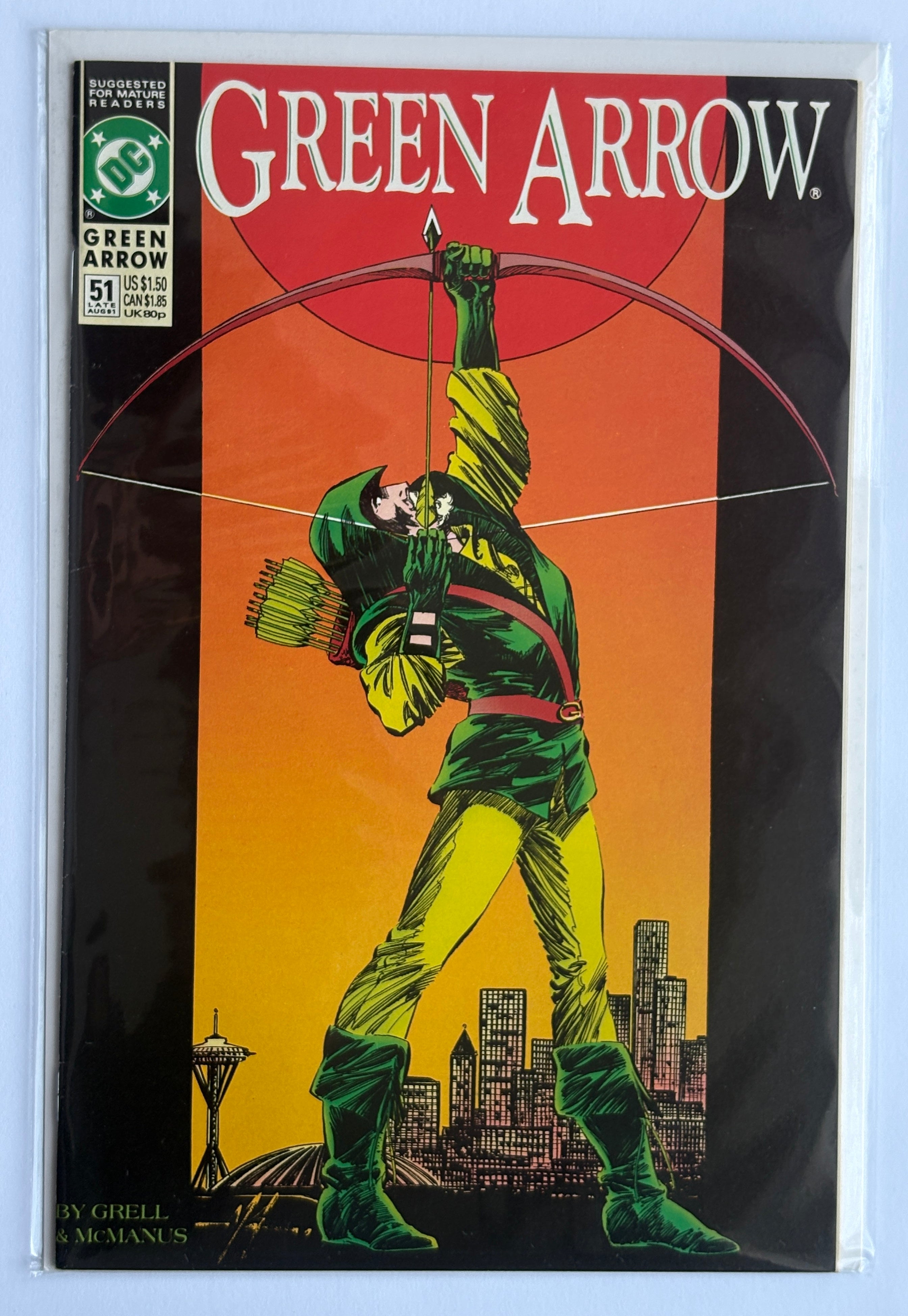 Green Arrow #51 - DC Comics Late August 1991 VF+ 8.5