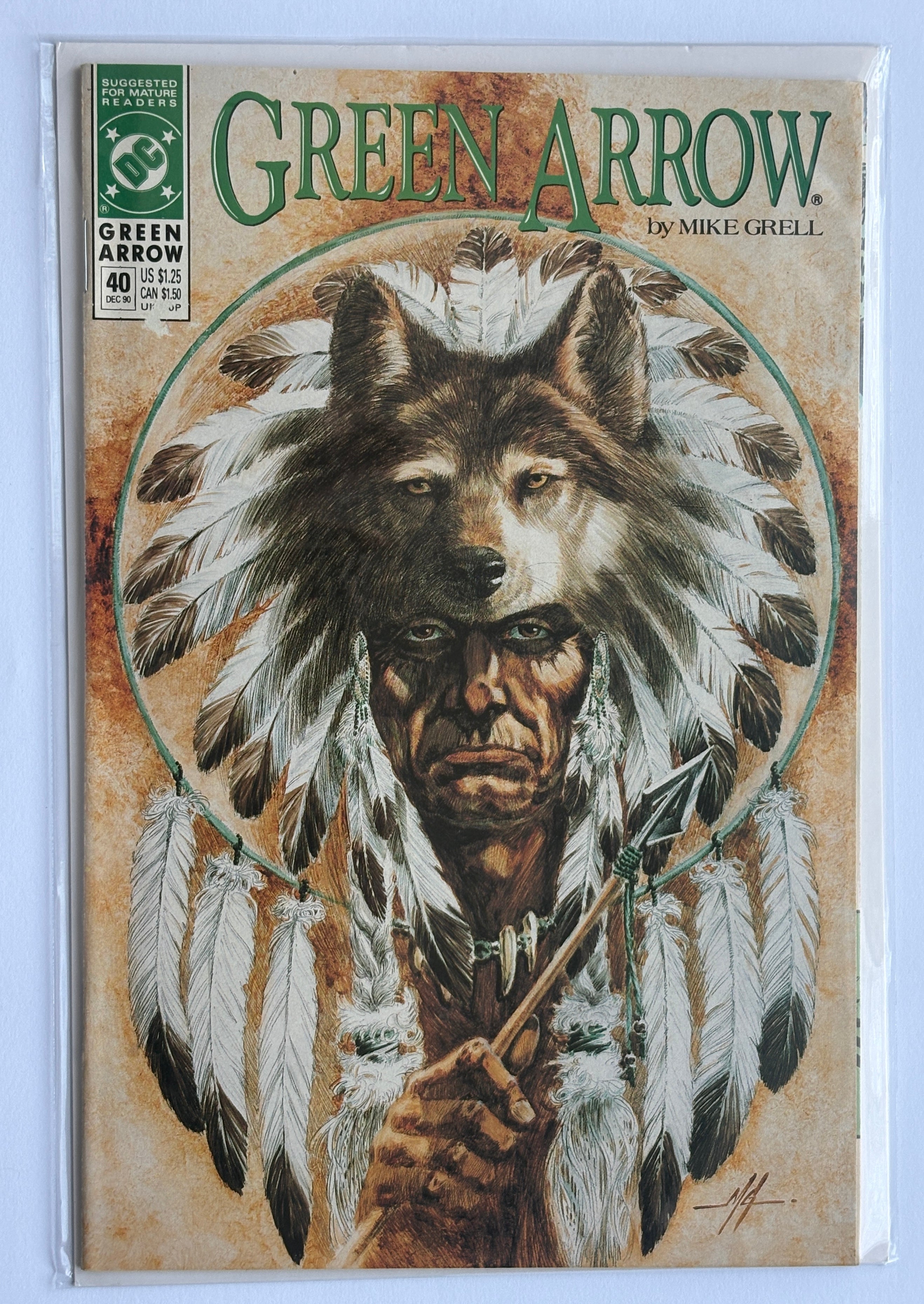 Green Arrow #40 - DC Comics Early December 1990 F/VF 7.0