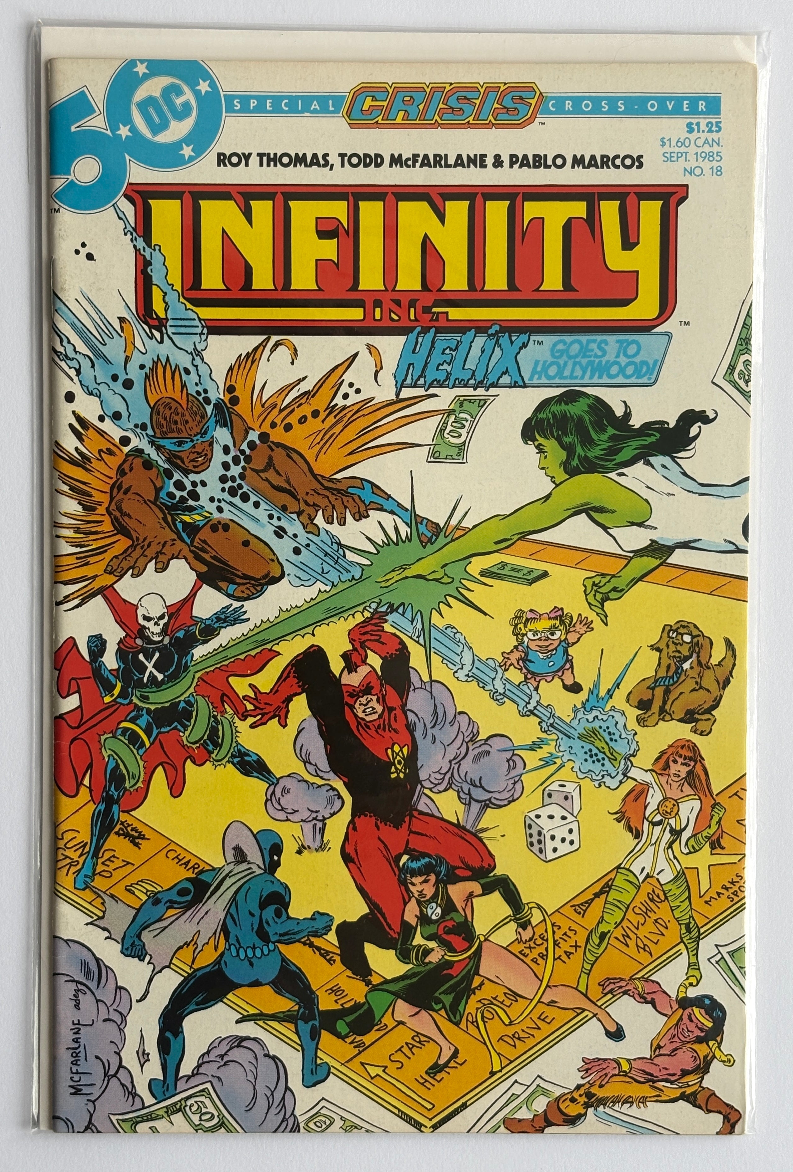 Infinity Inc. #18 - Crisis Cross-Over DC Comics - September 1985 VF 8.0