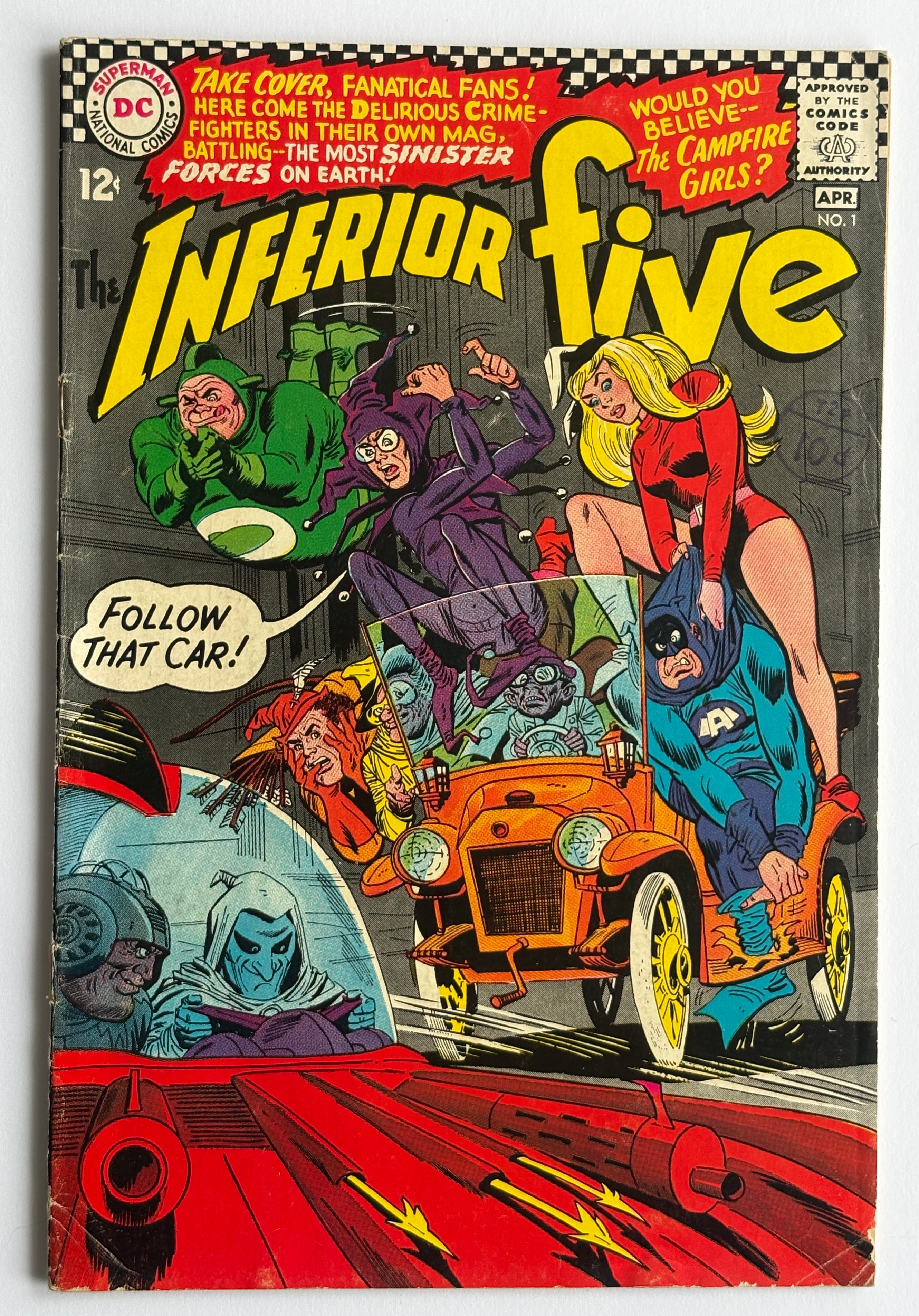 The Inferior Five #1 - DC Comics April 1967 VG+ 4.5