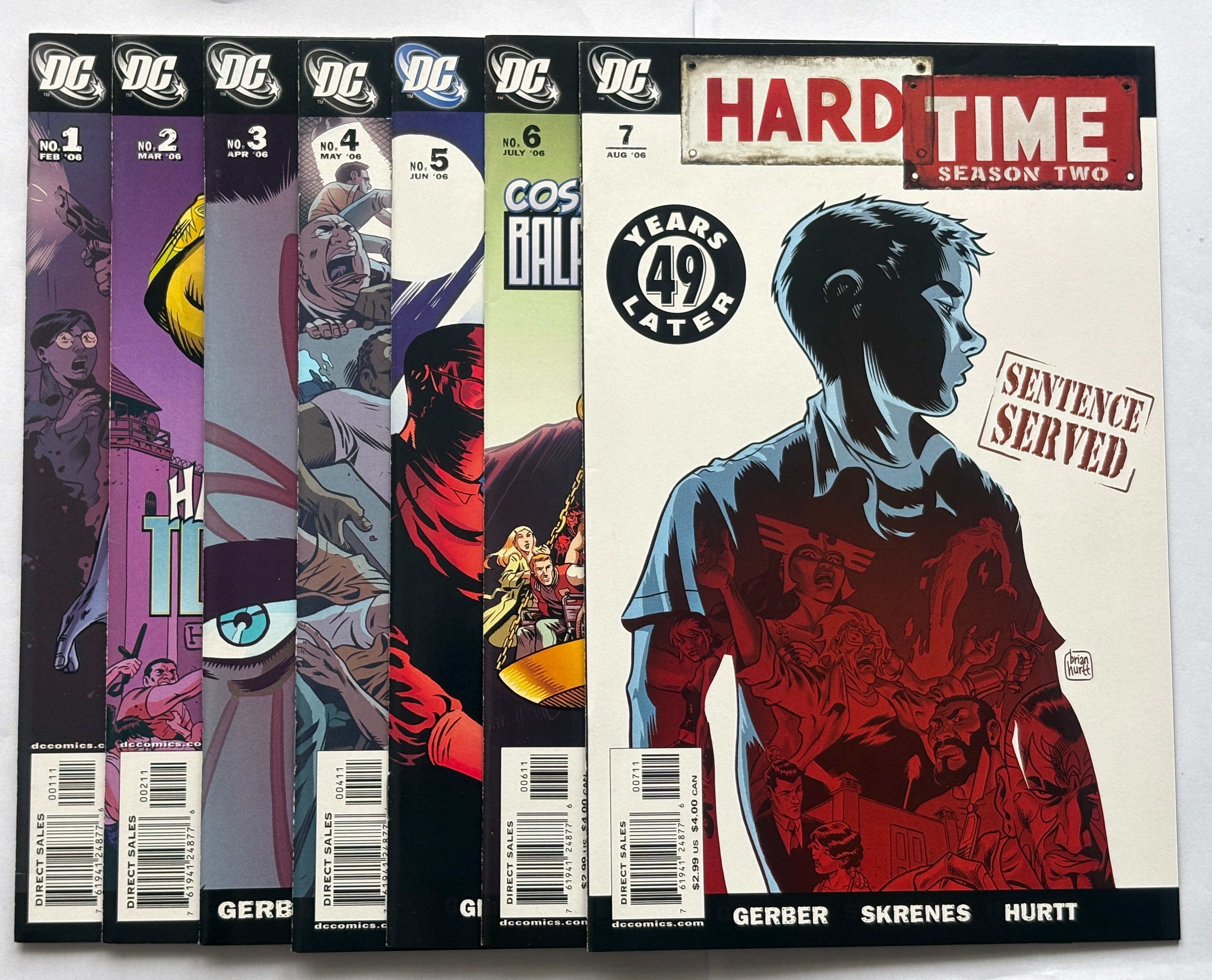 Hard Time Season Two #1 to 7 Complete Set - 1st Prints DC Comics 2006 VF+ 8.5