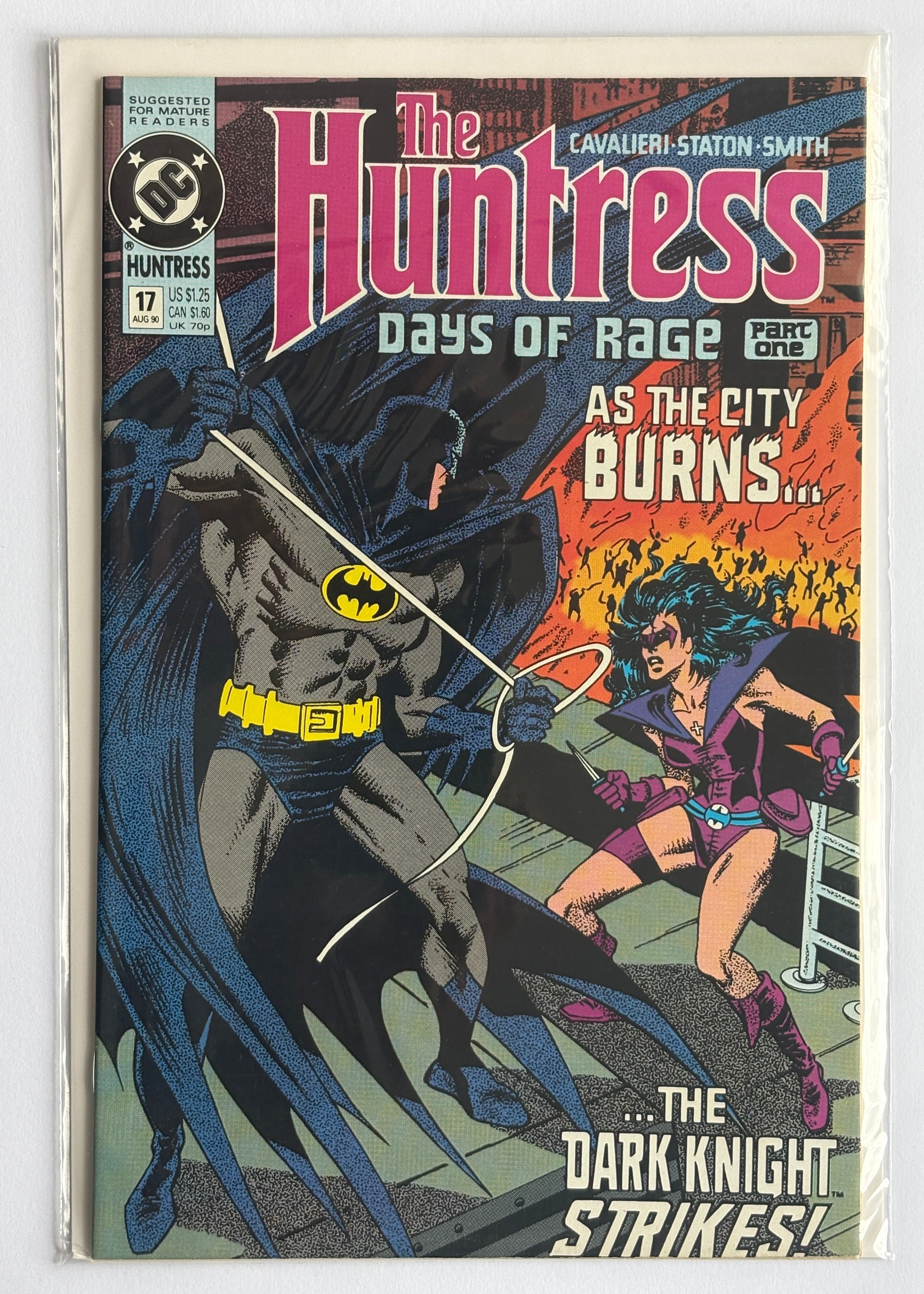 The Huntress #17 - Days of Rage Part One - DC Comics - August 1990 VF 8.0