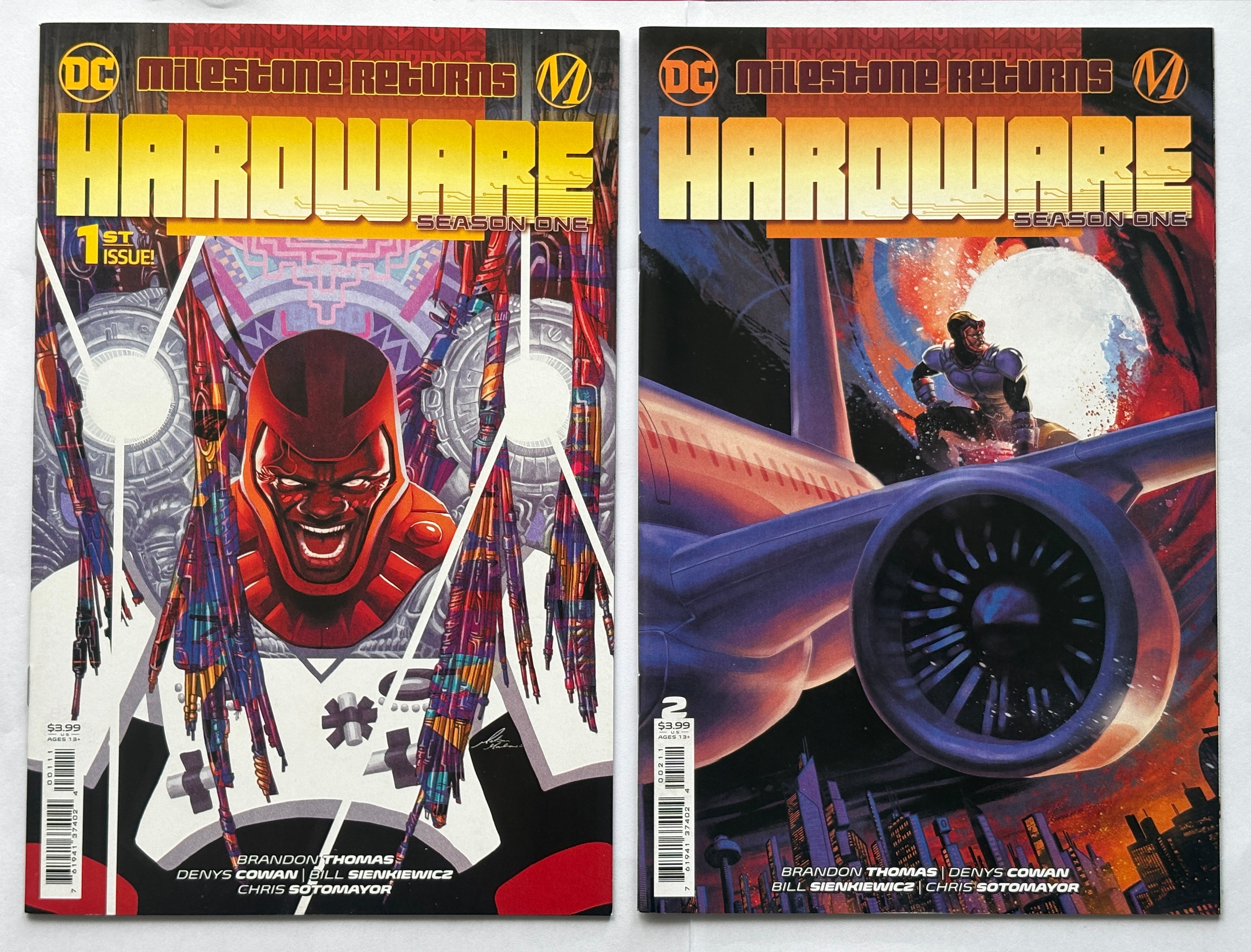 Hardware: Season One #1 & 2 - (2 Comics) DC Milestone 2021 VF+ 8.5