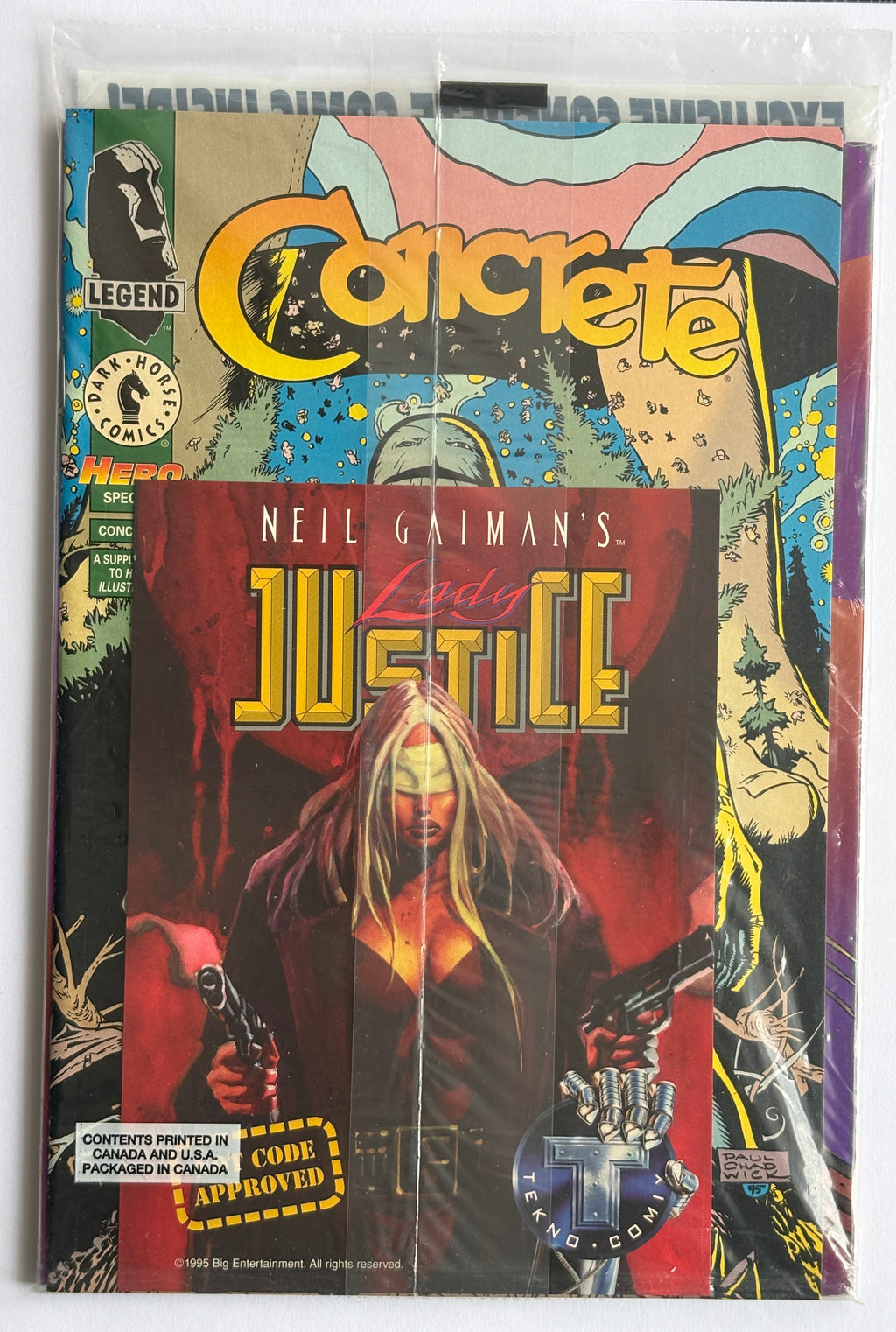 Hero Illustrated #23 - Still Sealed with Exclusive Concrete Comic Warrior Publications May 1995