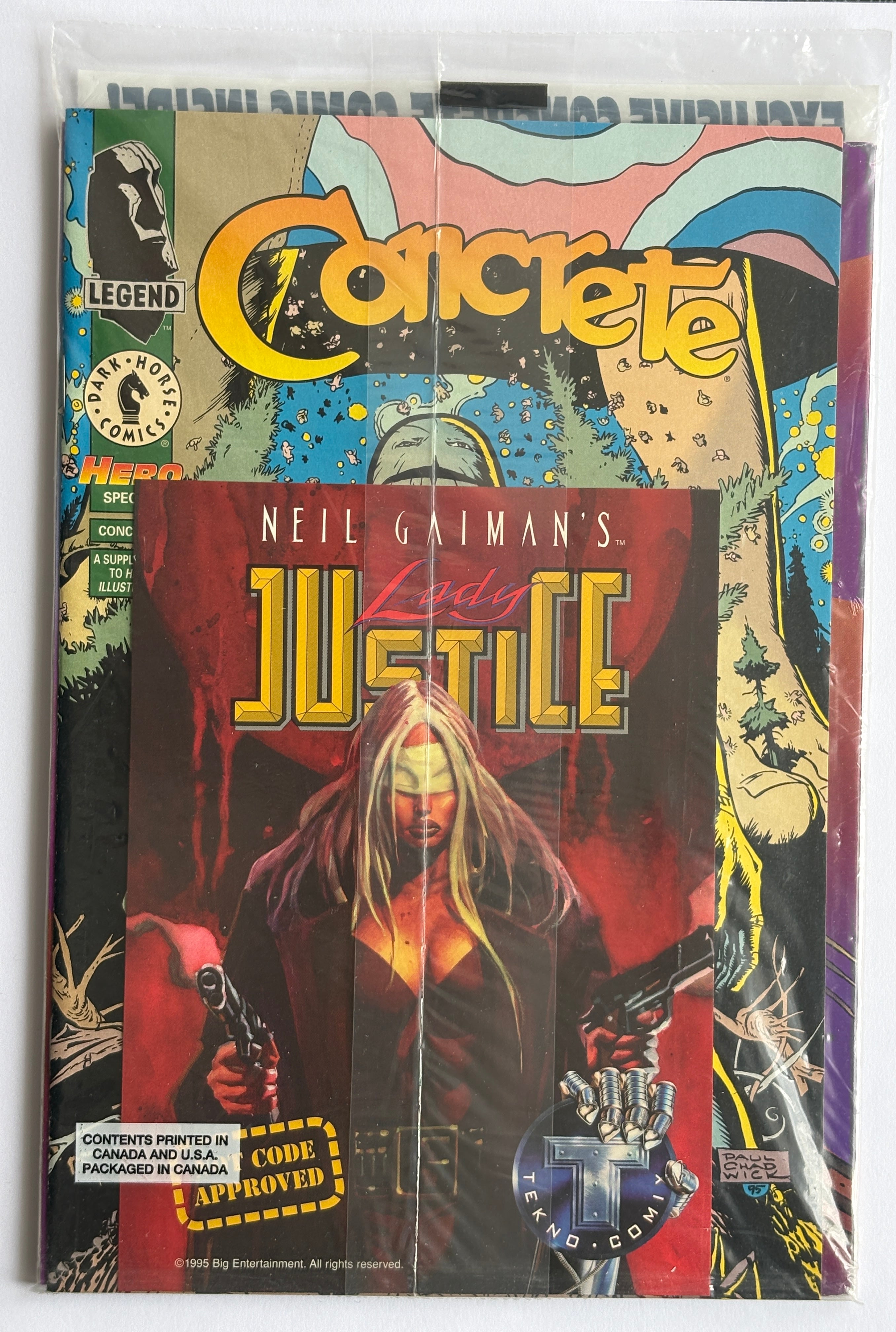 Hero Illustrated #23 - Still Sealed with Exclusive Concrete Comic Warrior Publications May 1995