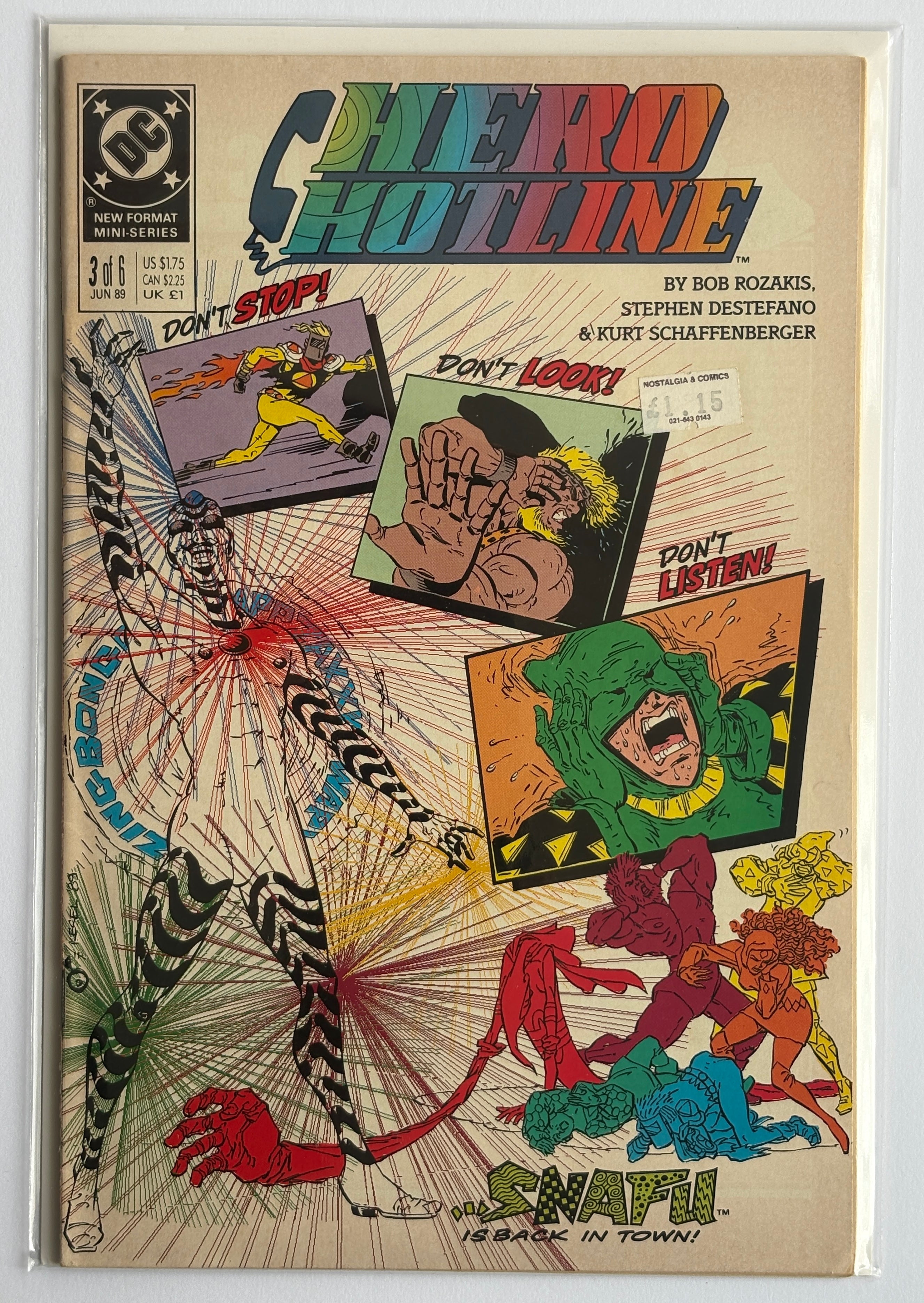 Hero Hotline #3 - DC Comics June 1989 FN 6.0