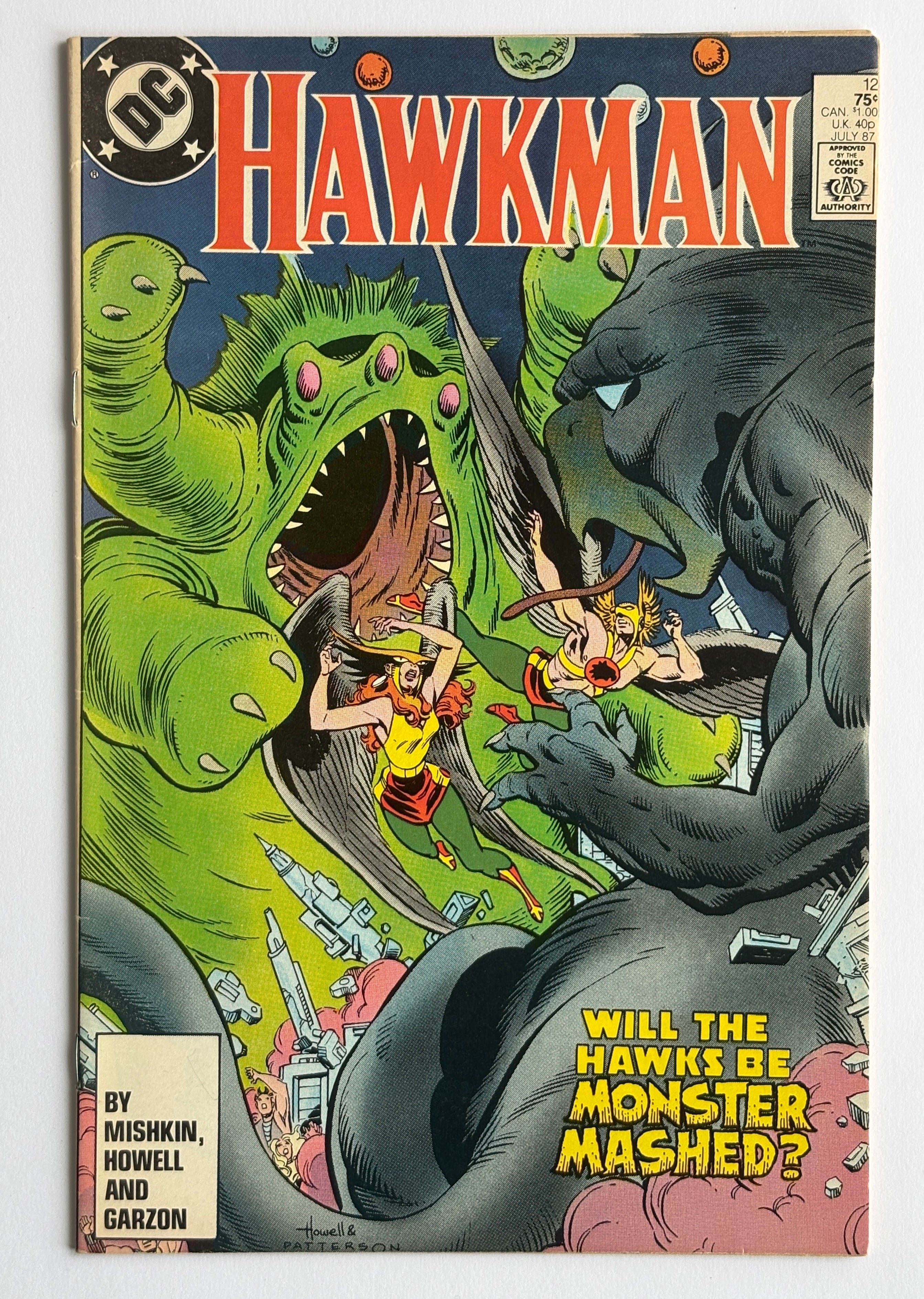 Hawkman #12 - DC Comics July 1987 FN+ 6.5