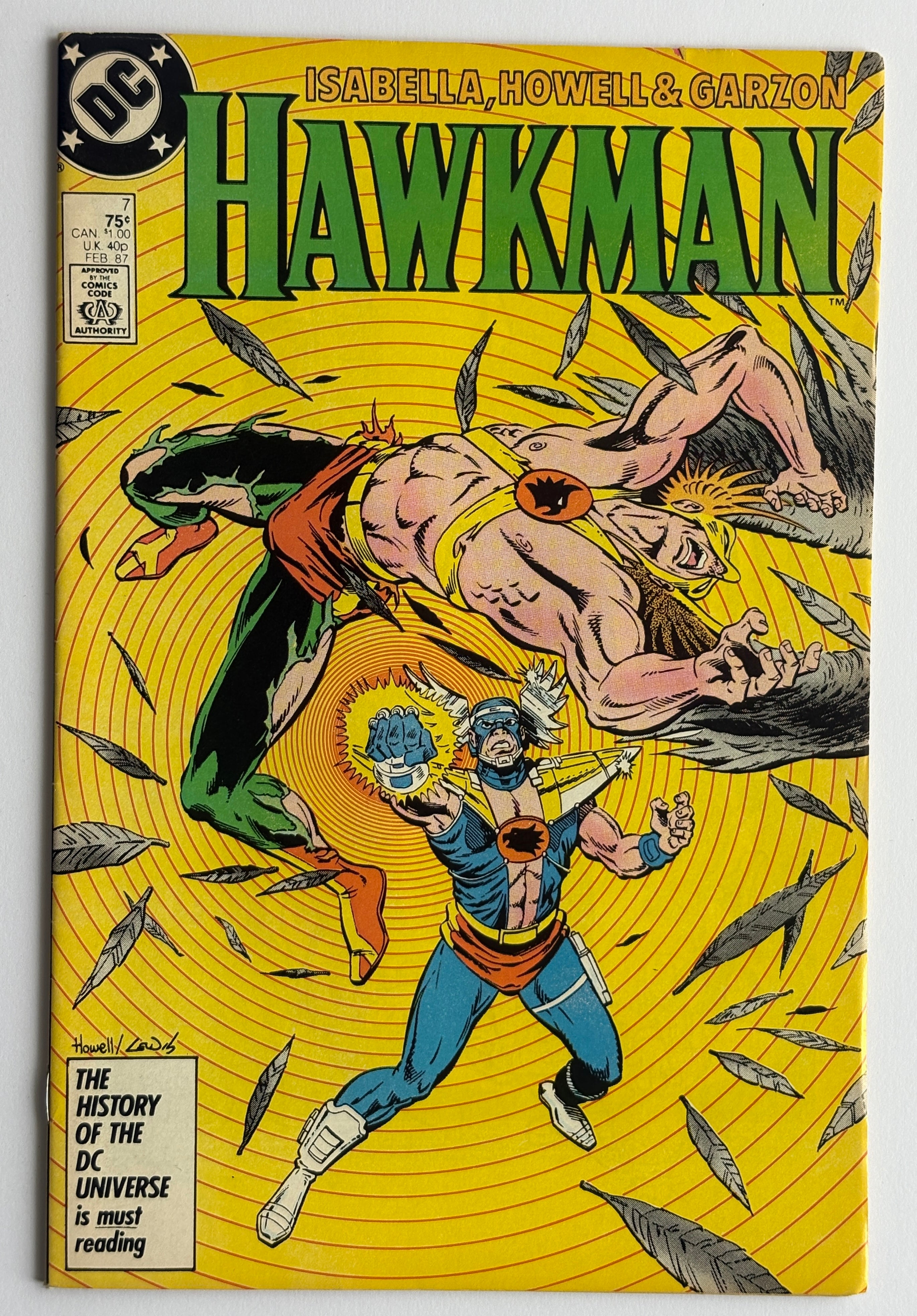 Hawkman #7 - DC Comics February 1987 F/VF 7.0