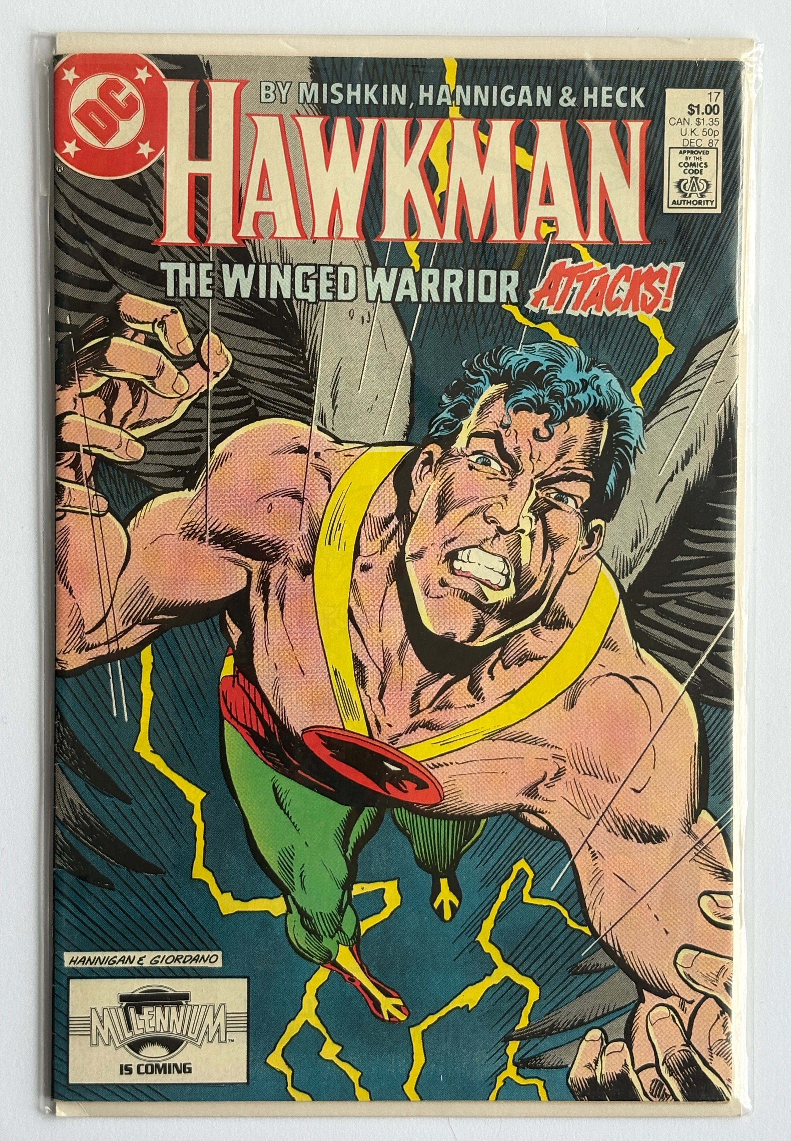 Hawkman #17 - DC Comics December 1987 VF- 7.5