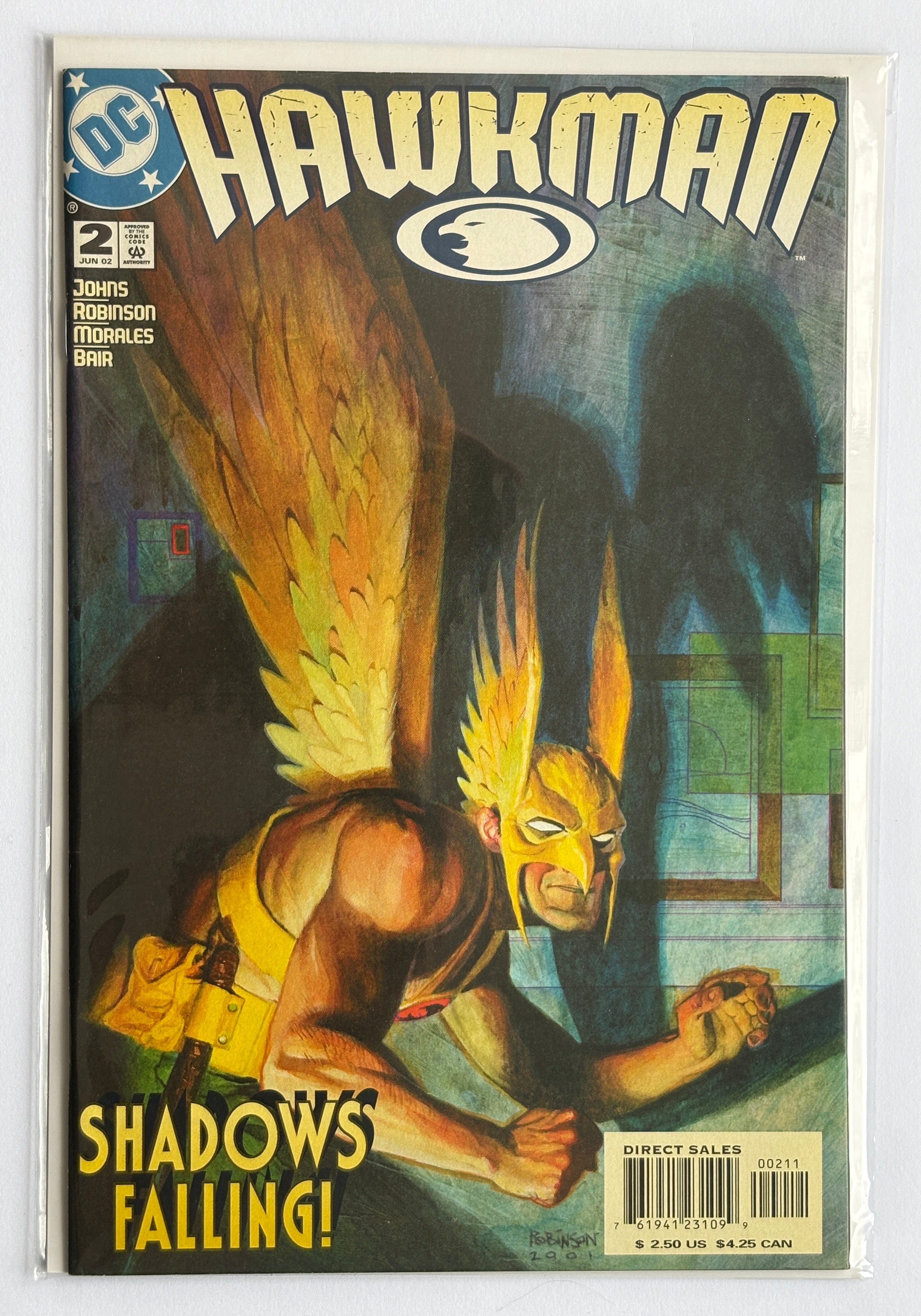 Hawkman #2 - 1st Printing DC Comics June 2002 VF+ 8.5