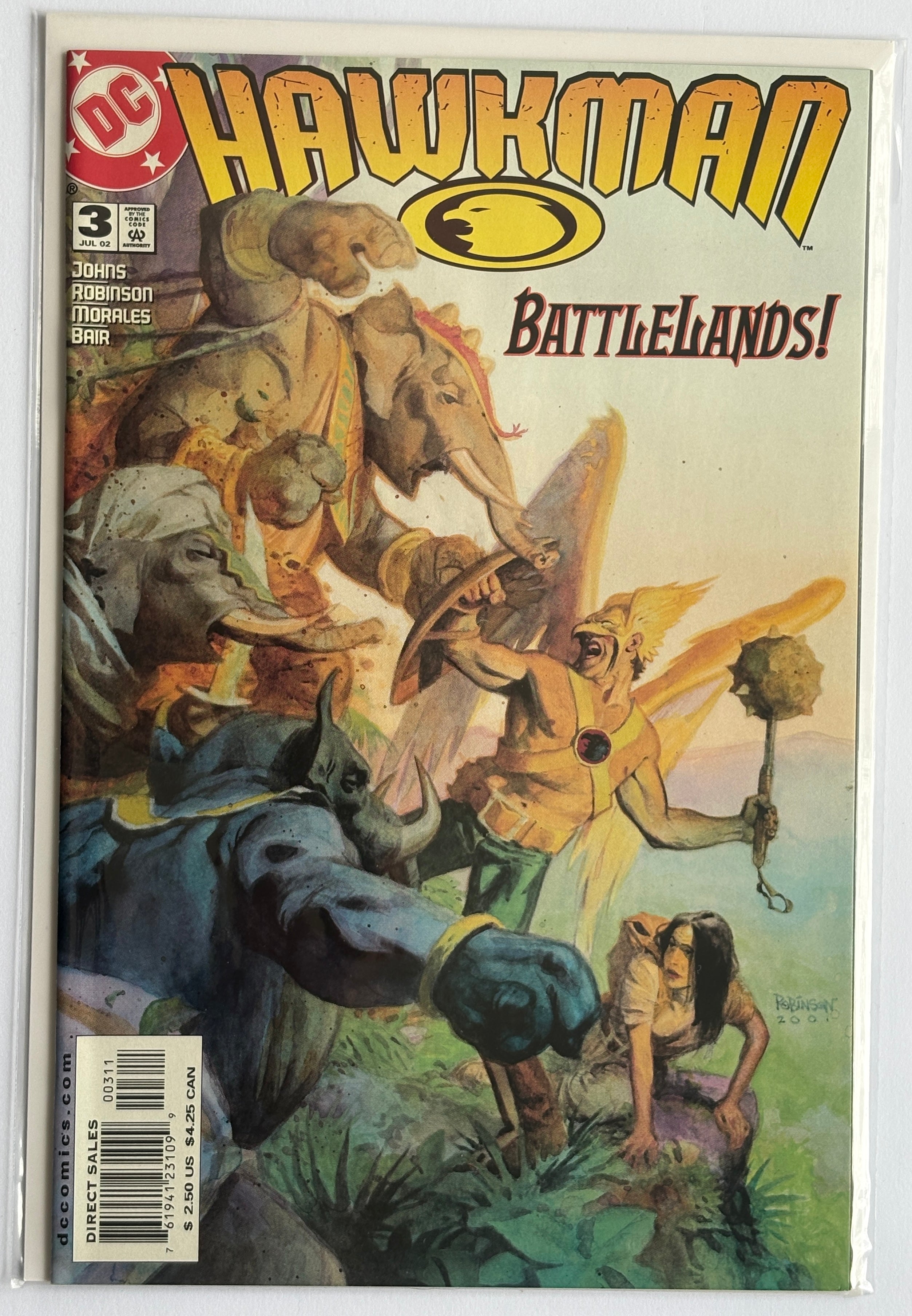 Hawkman #3 - 1st Printing DC Comics July 2002 VF+ 8.5