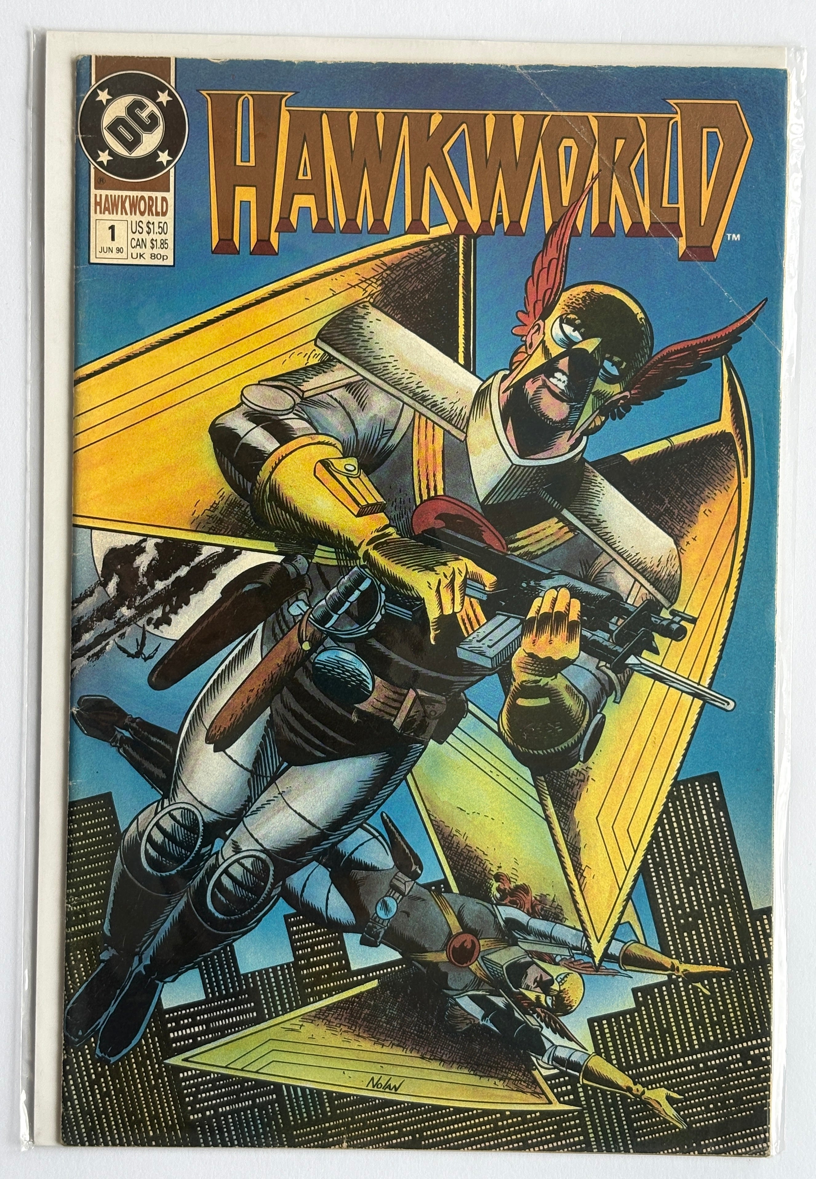 Hawkworld #1 - DC Comics June 1990 FN- 5.5
