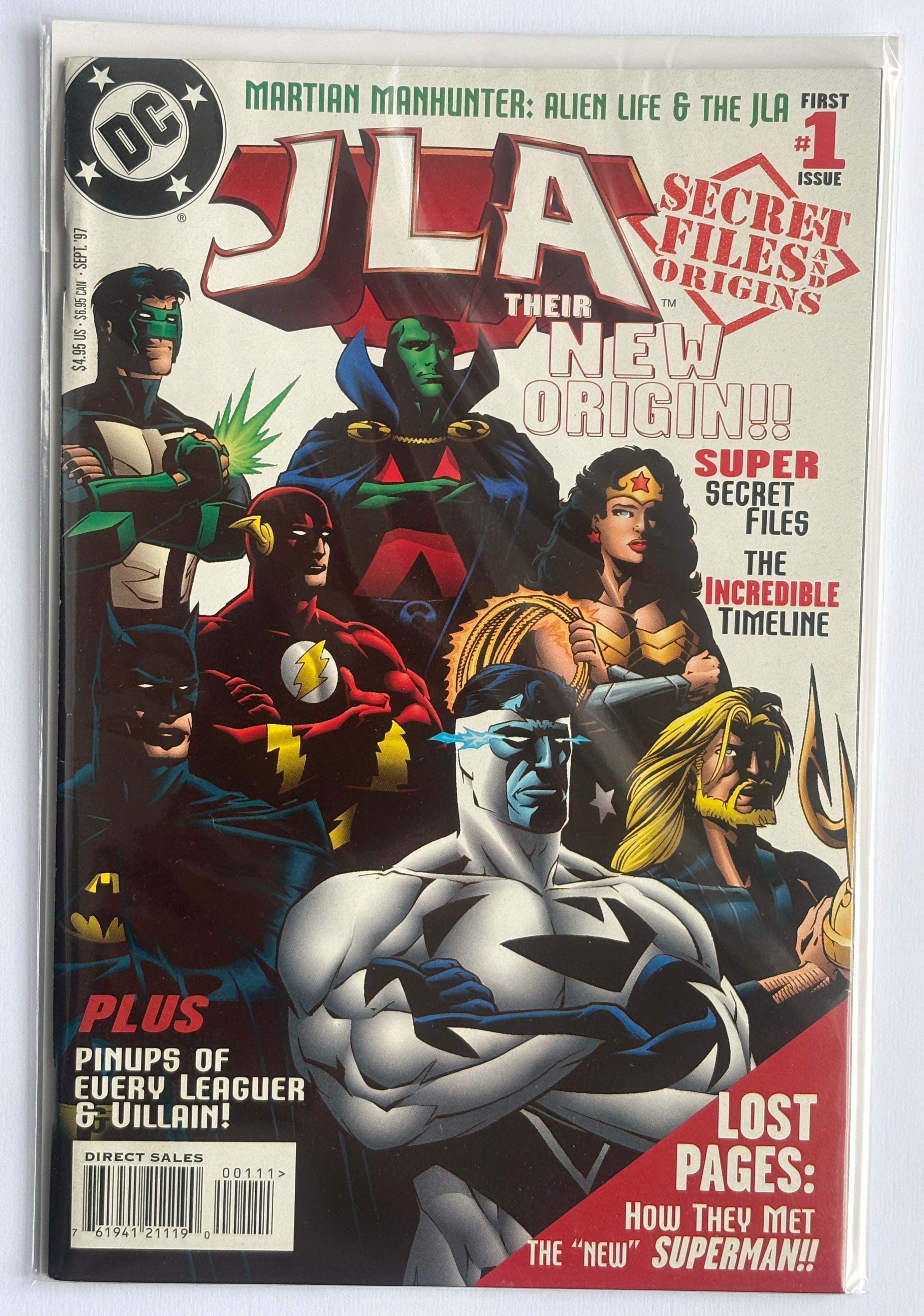 JLA Secret Files & Origins #1 - 1st Printing - September 1997 VF 8.0