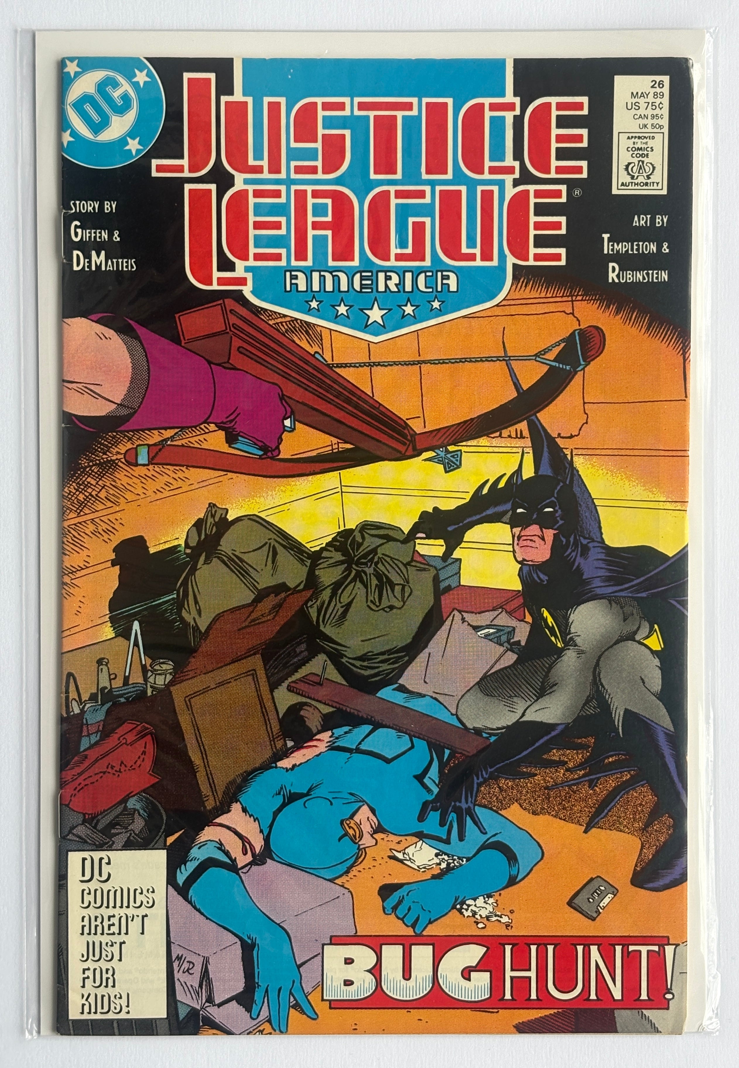 Justice League of America #26 - DC Comics May 1989 FN+ 6.5