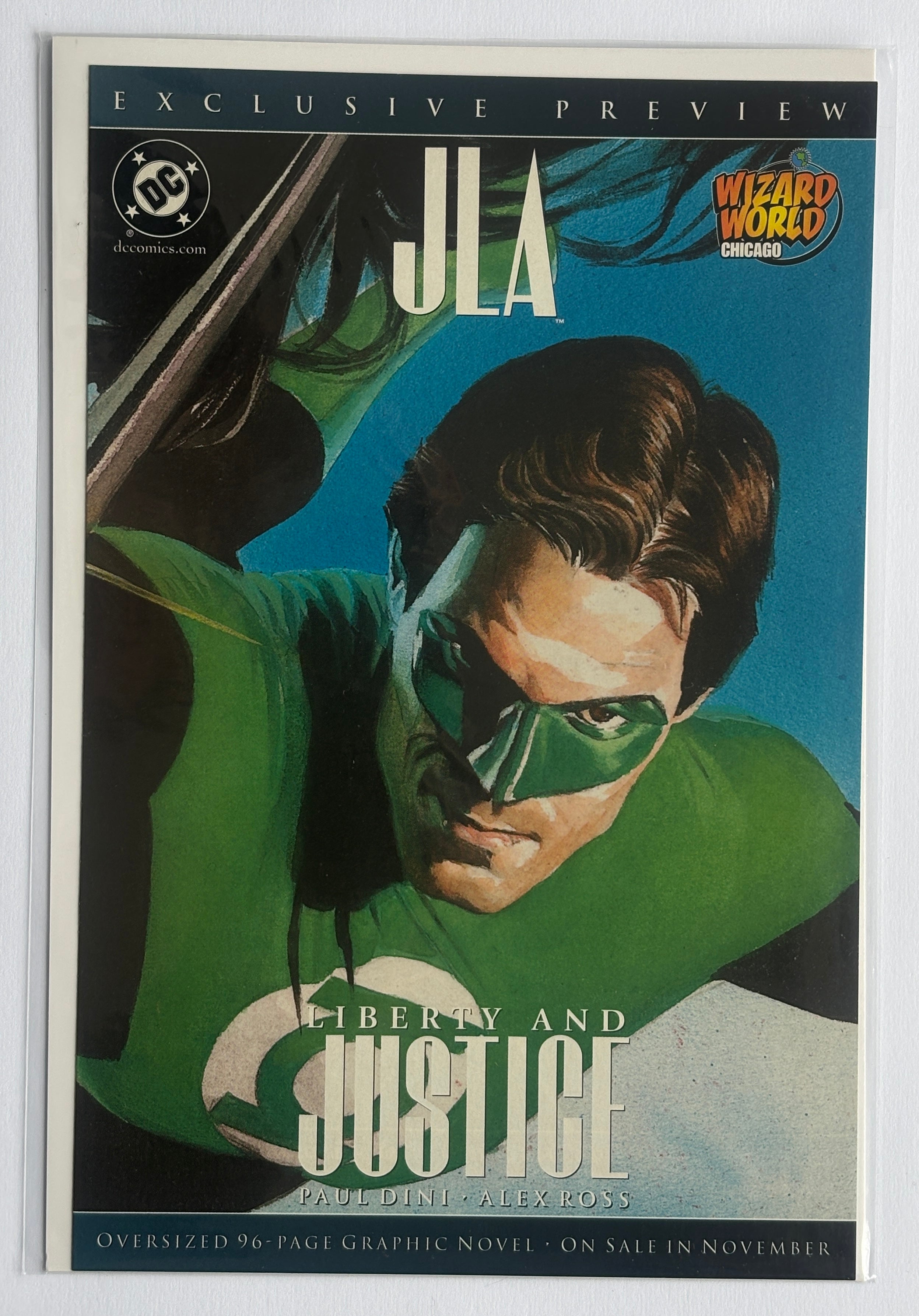 JLA Liberty and Justice Exclusive Preview Wizard World Alex Ross 2003 VF/NM 9.0