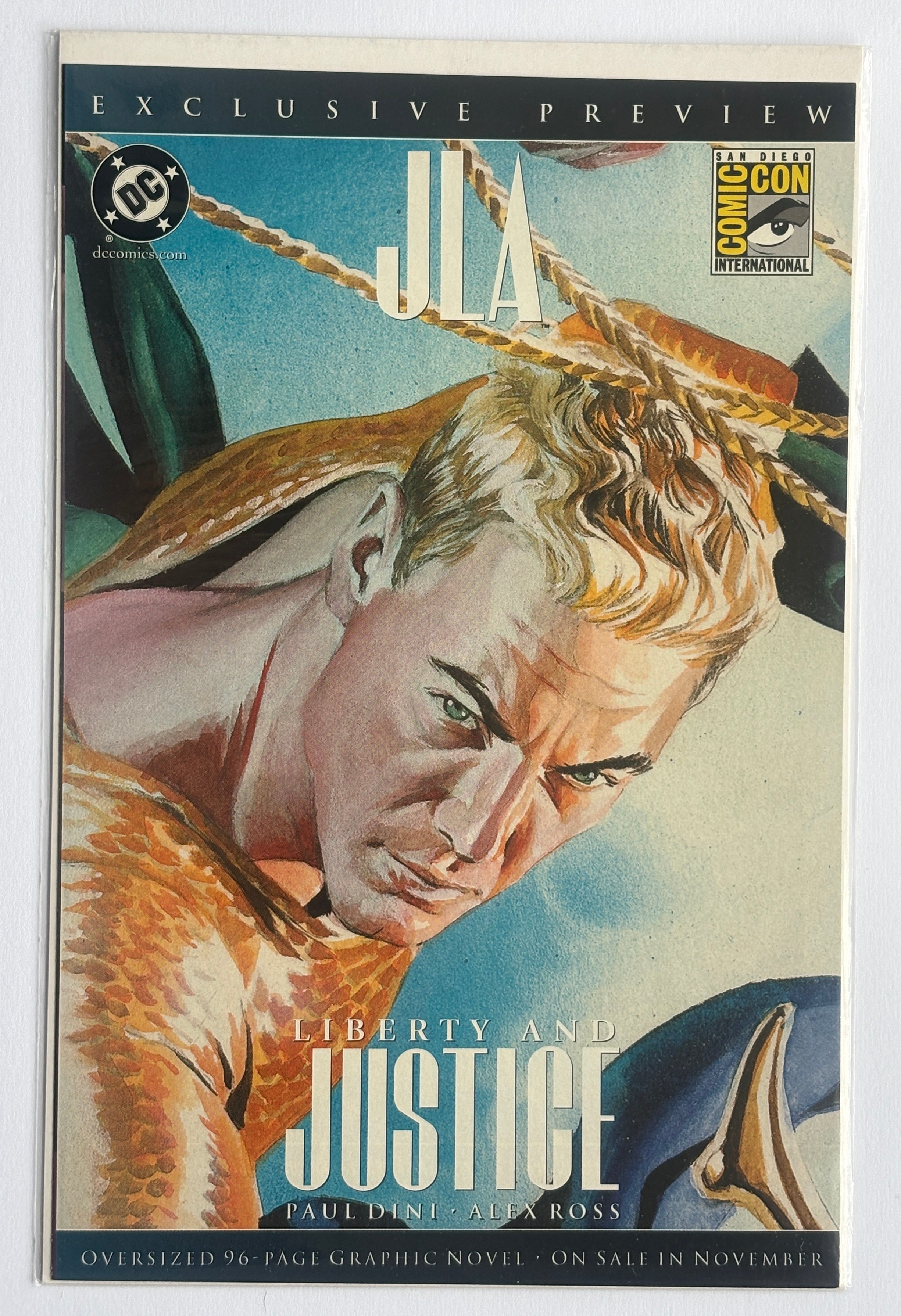 JLA Liberty and Justice Exclusive Preview SDCC Alex Ross 2003 NM 9.4