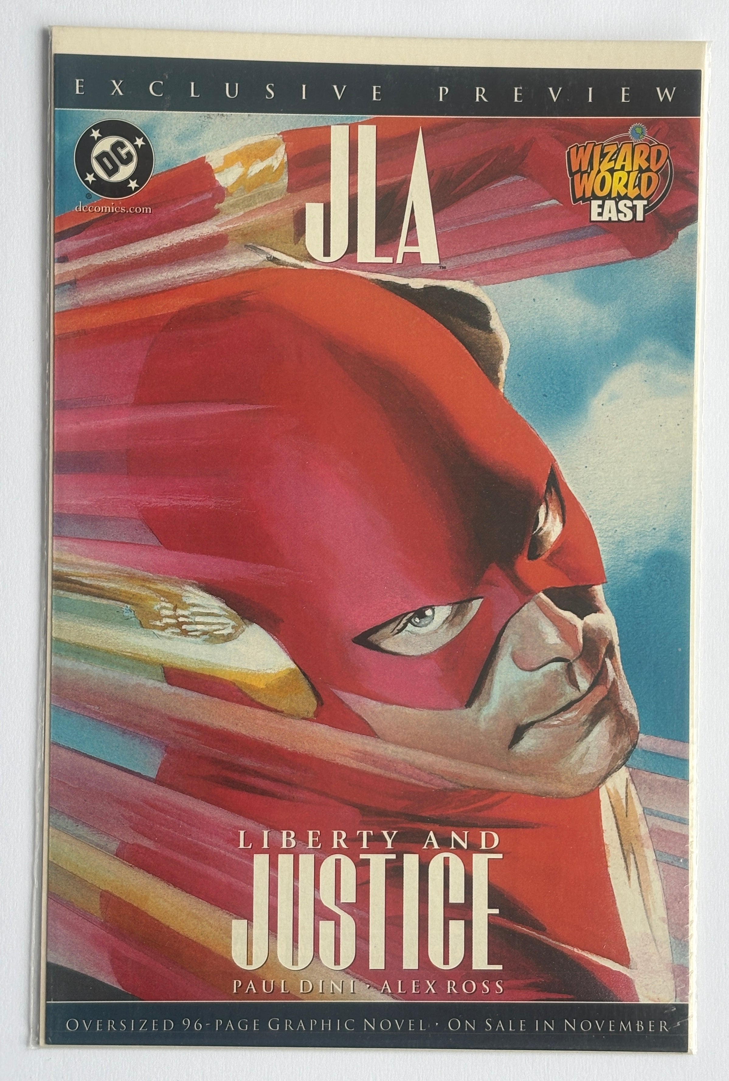 JLA Liberty and Justice Exclusive Preview Wizard World Alex Ross 2003 VF/NM 9.0