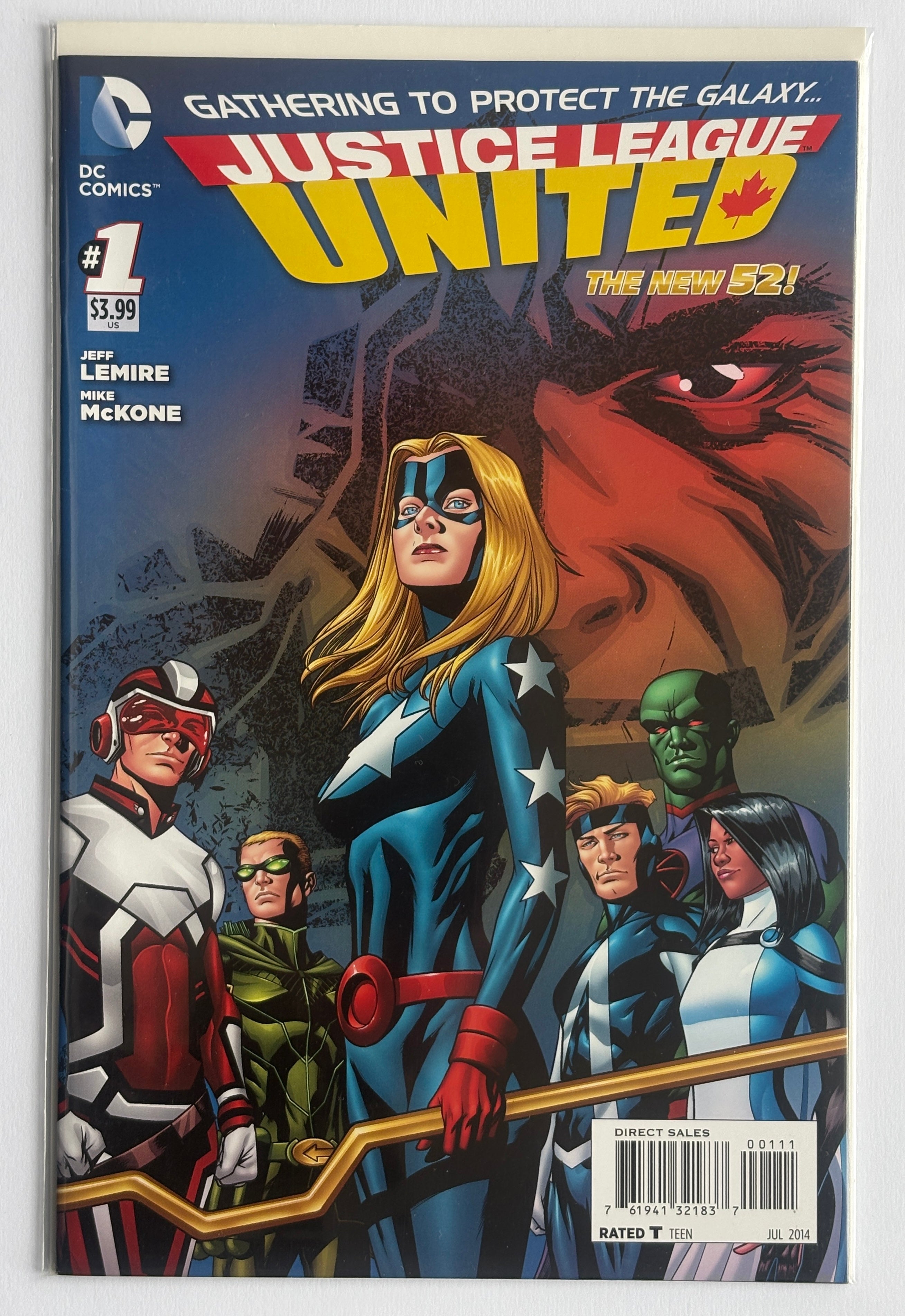 Justice League United #1 - The New 52 - 1st Printing - DC July 2014 VF+ 8.5