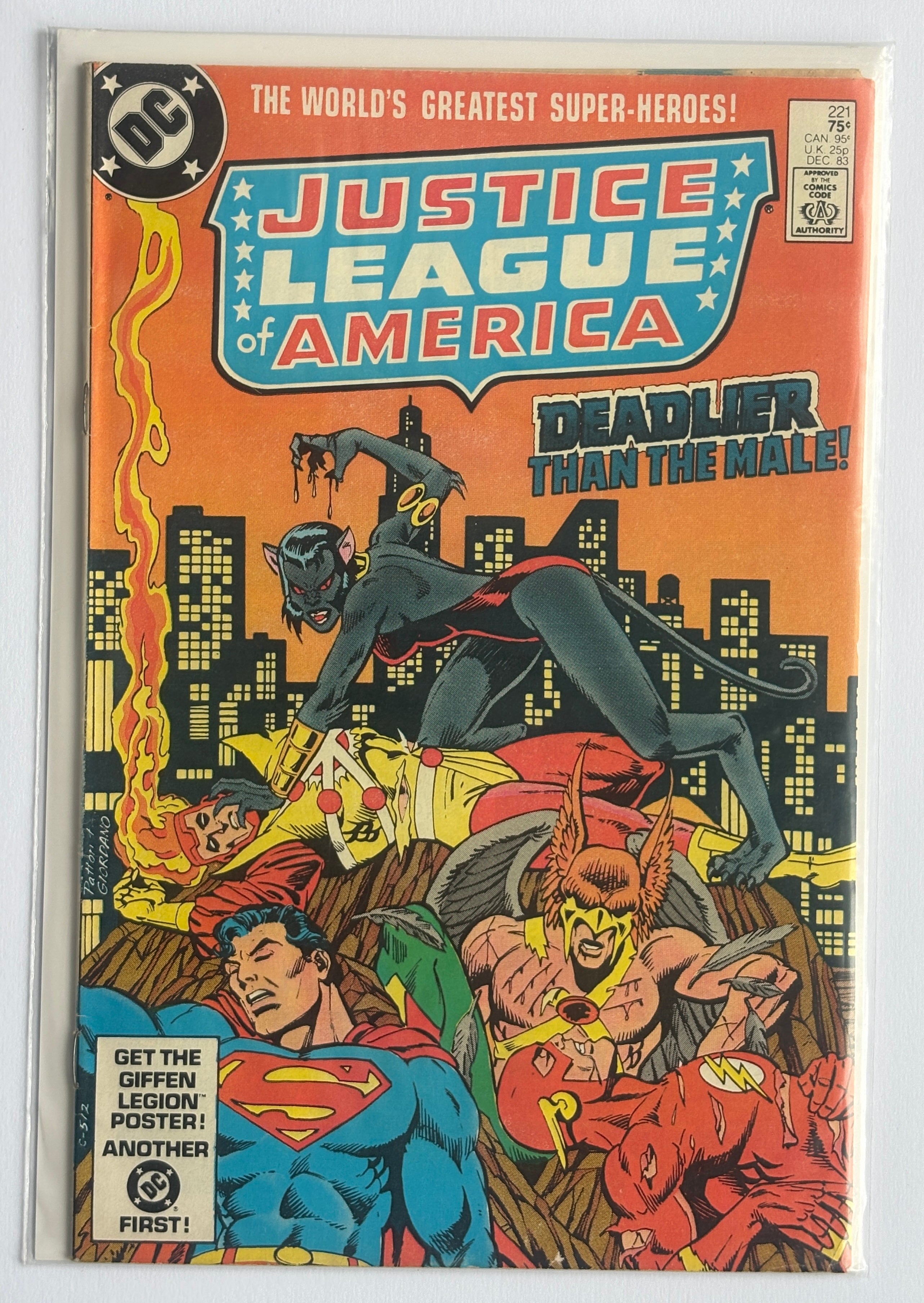 Justice League of America #221 - DC Comics December 1983 VF- 7.5