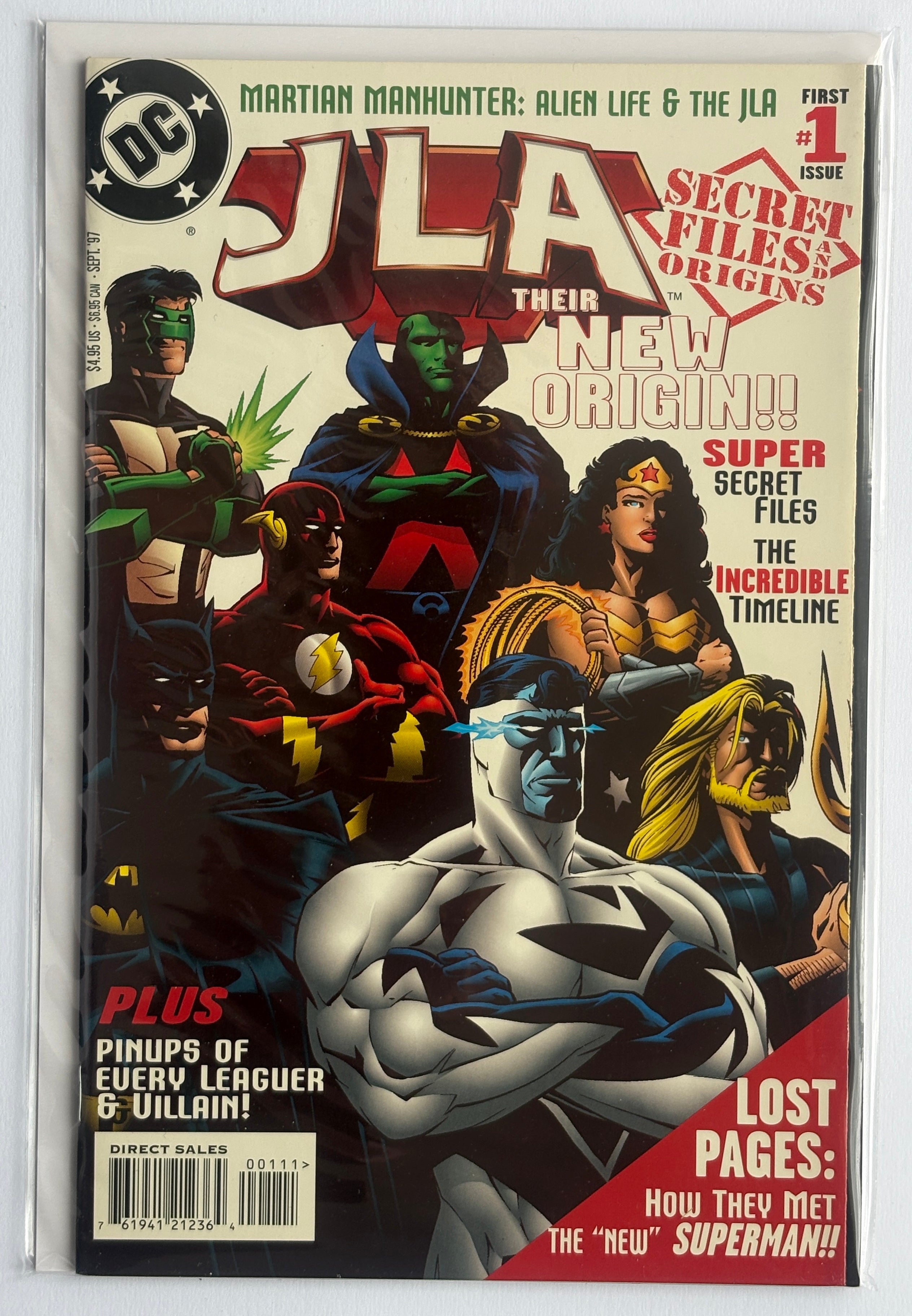 JLA Secret Files #1 - 1st Printing DC Comics September 1997 VF+ 8.5