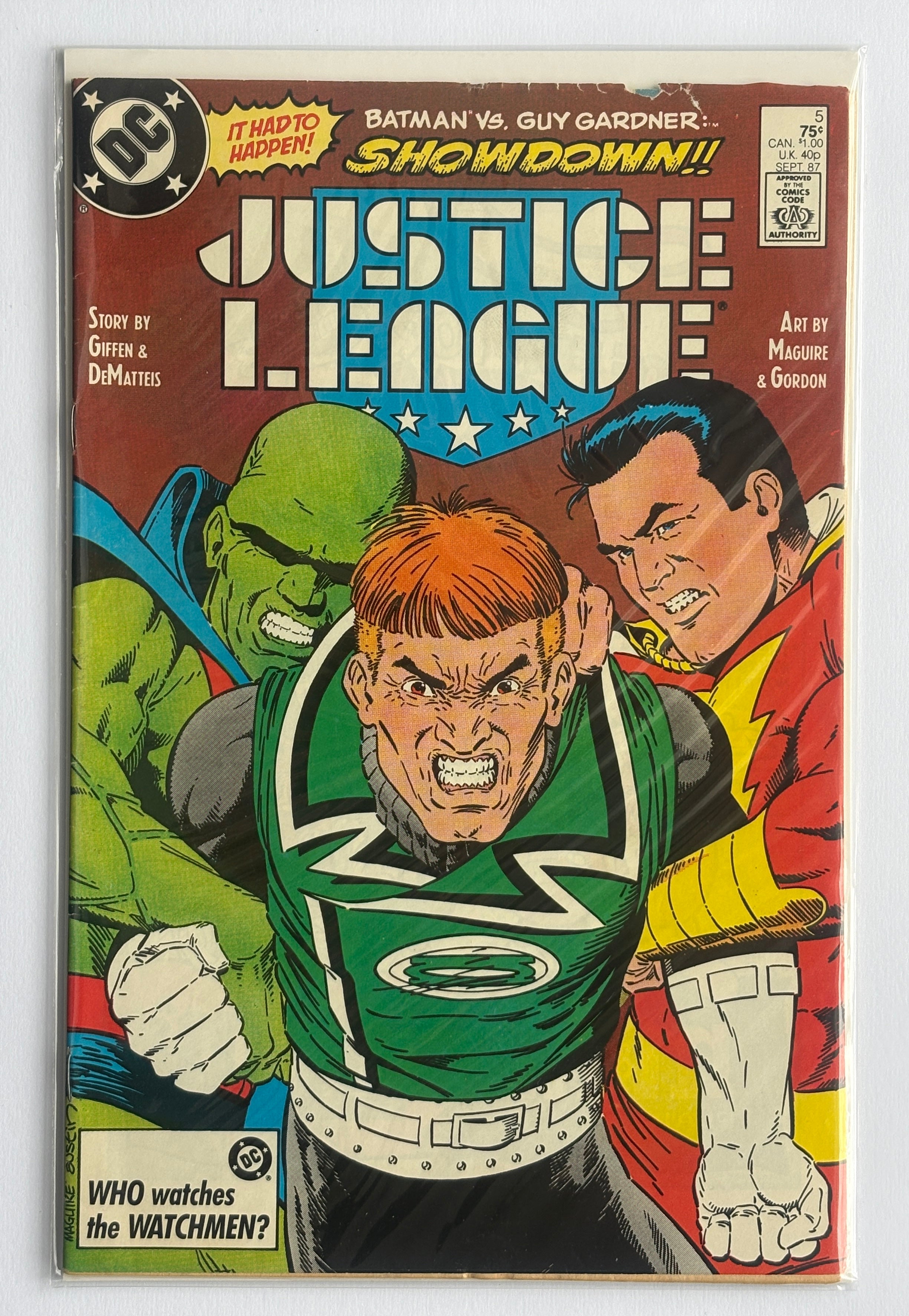 Justice League #5 - DC Comics September 1987 VG/FN 5.0