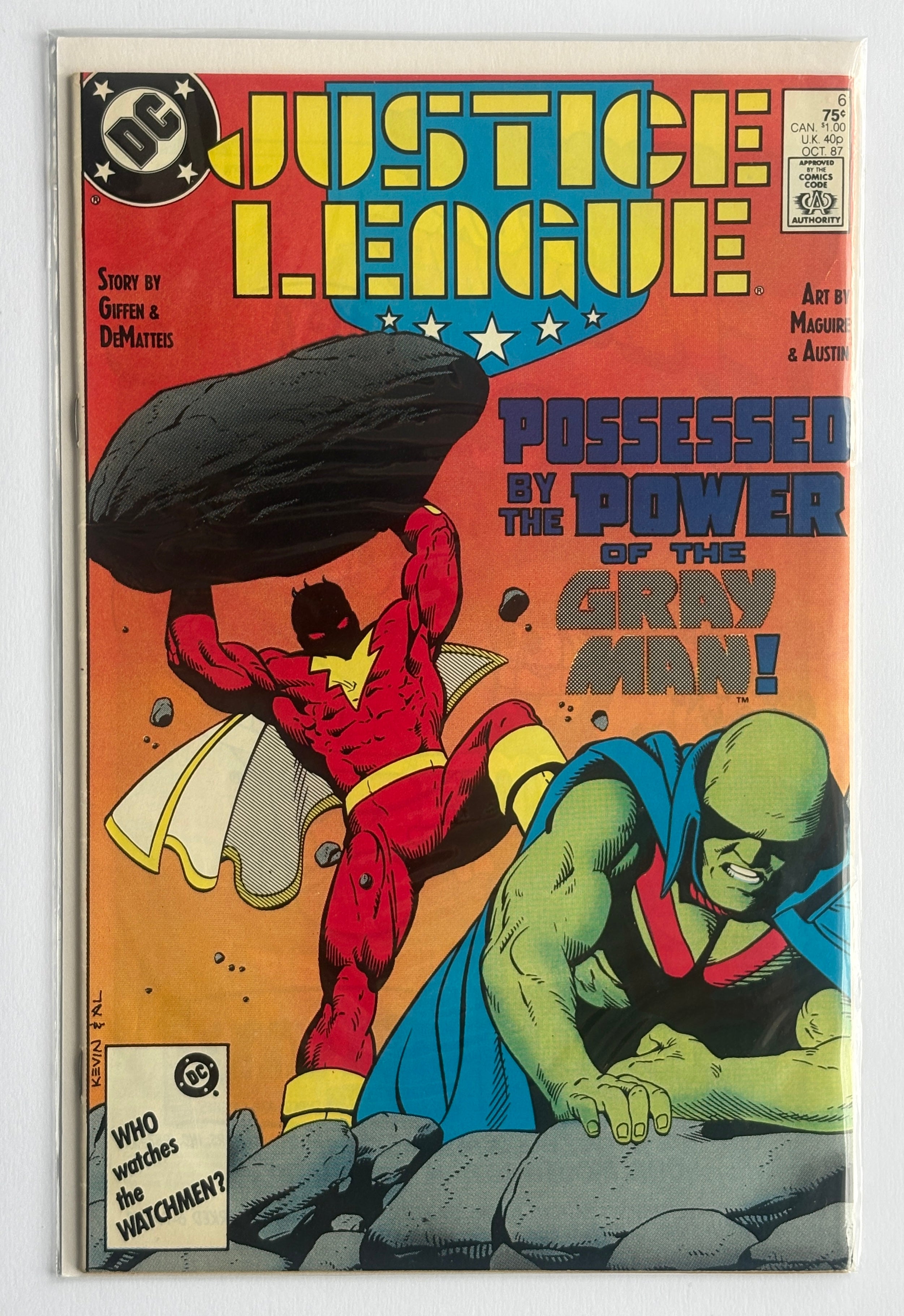 Justice League #6 - DC Comics October 1987 VF- 7.5