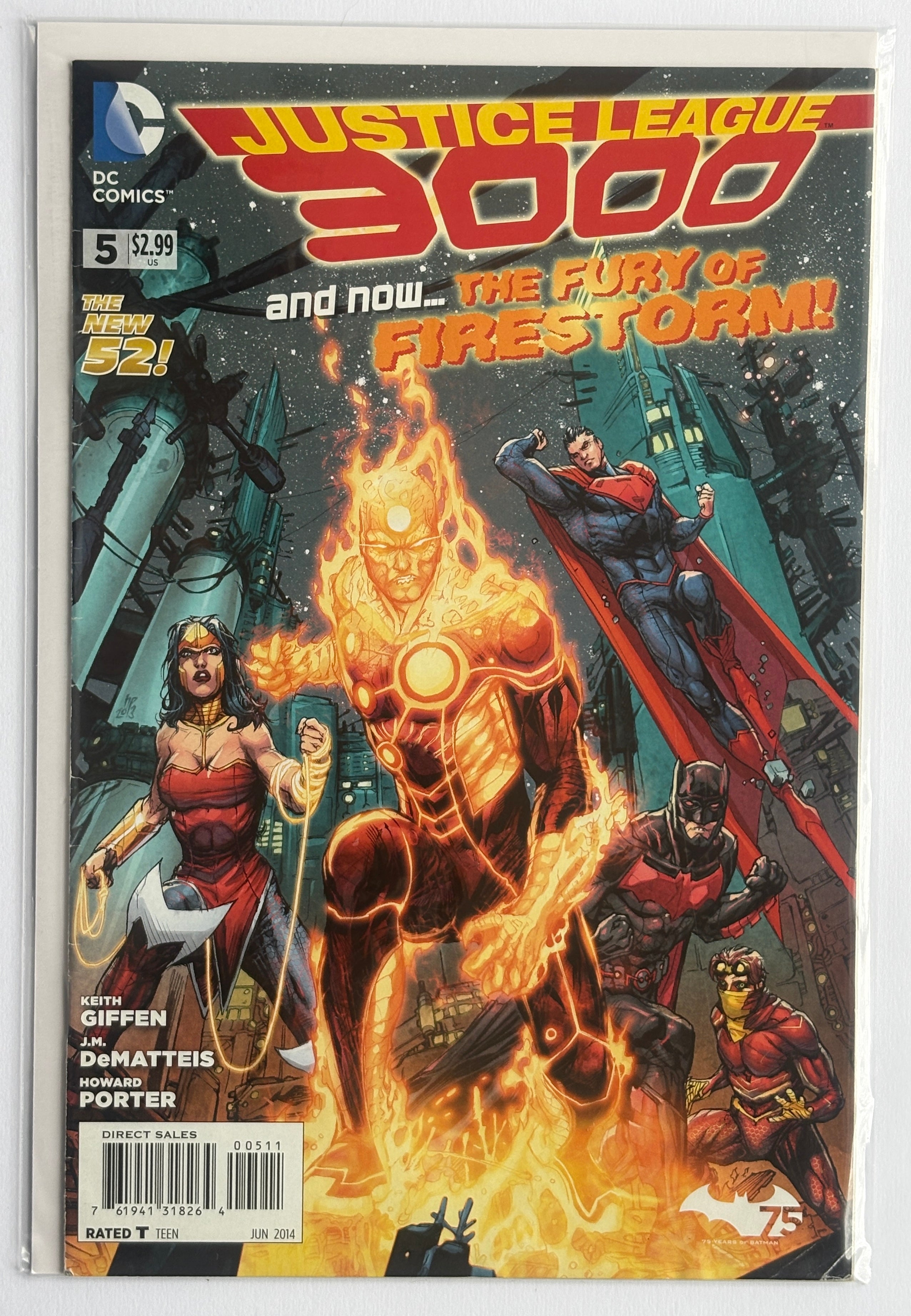 Justice League 3000 #5 - 1st Printing DC Comics June 2014 VG/FN 5.0